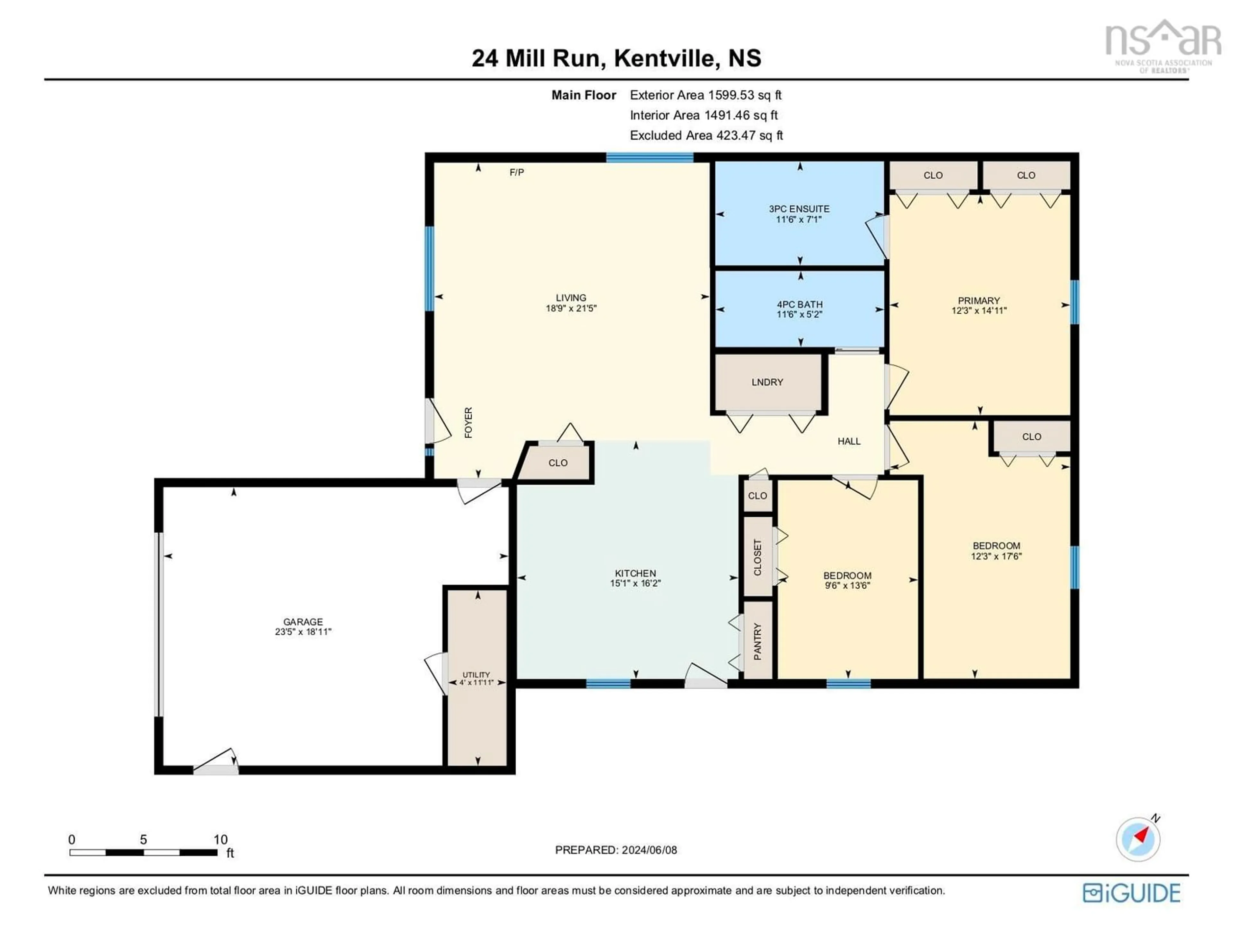 Floor plan for 24 Mill Run, Kentville Nova Scotia B4N 5G4