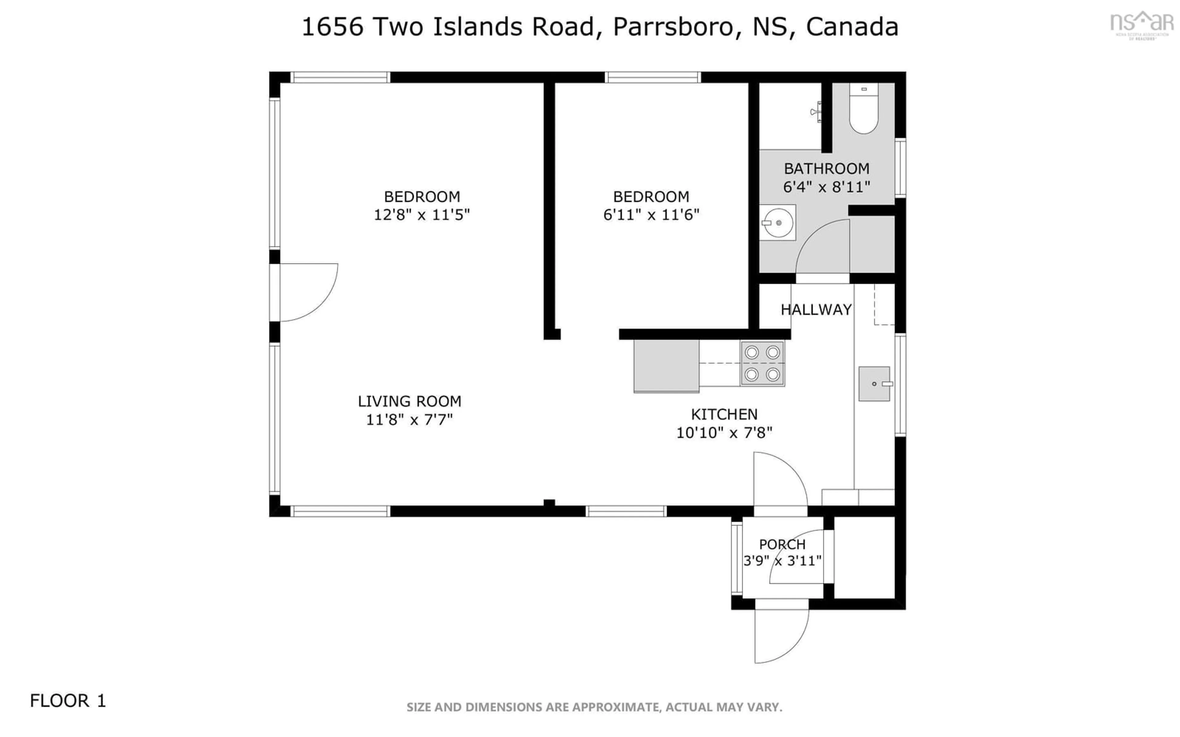 Floor plan for 1656 Two Islands Rd, Two Islands Nova Scotia B0M 1S0