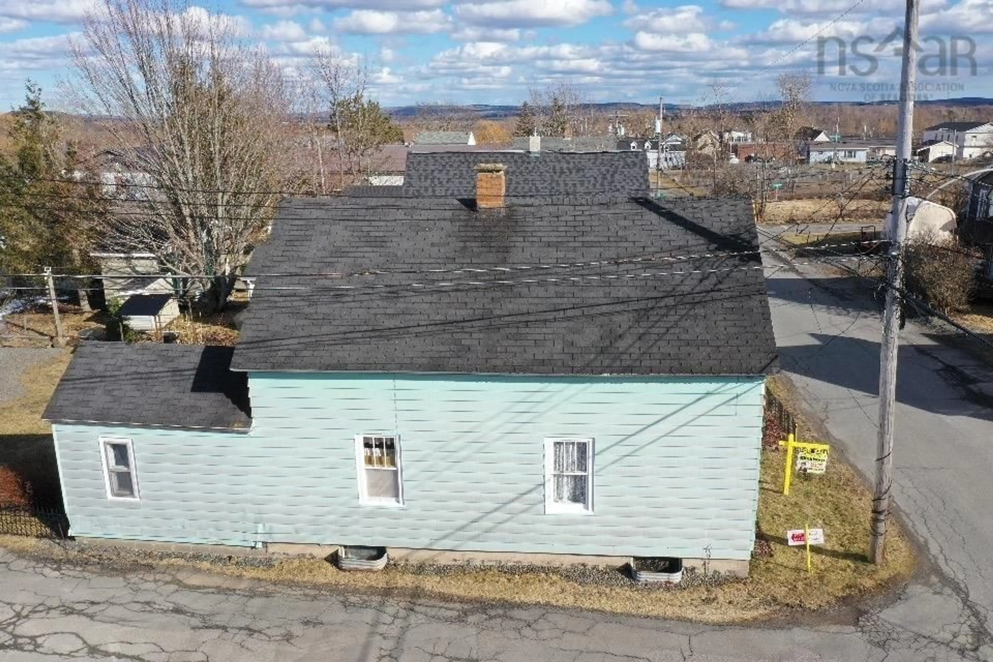 A pic from outside/outdoor area/front of a property/back of a property/a pic from drone, building for 2088 Diamond St, Westville Nova Scotia B0K 2A0