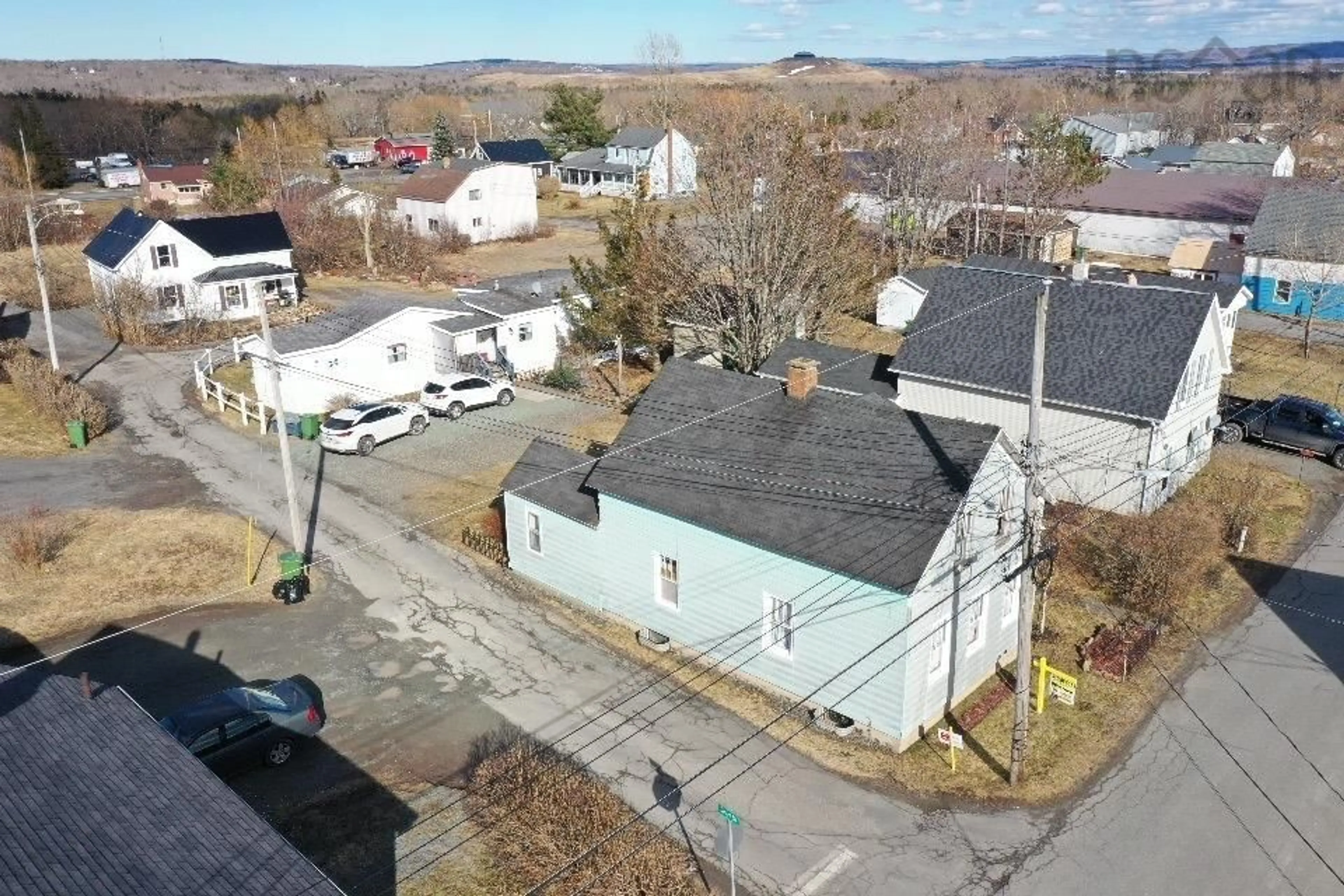 A pic from outside/outdoor area/front of a property/back of a property/a pic from drone, street for 2088 Diamond St, Westville Nova Scotia B0K 2A0