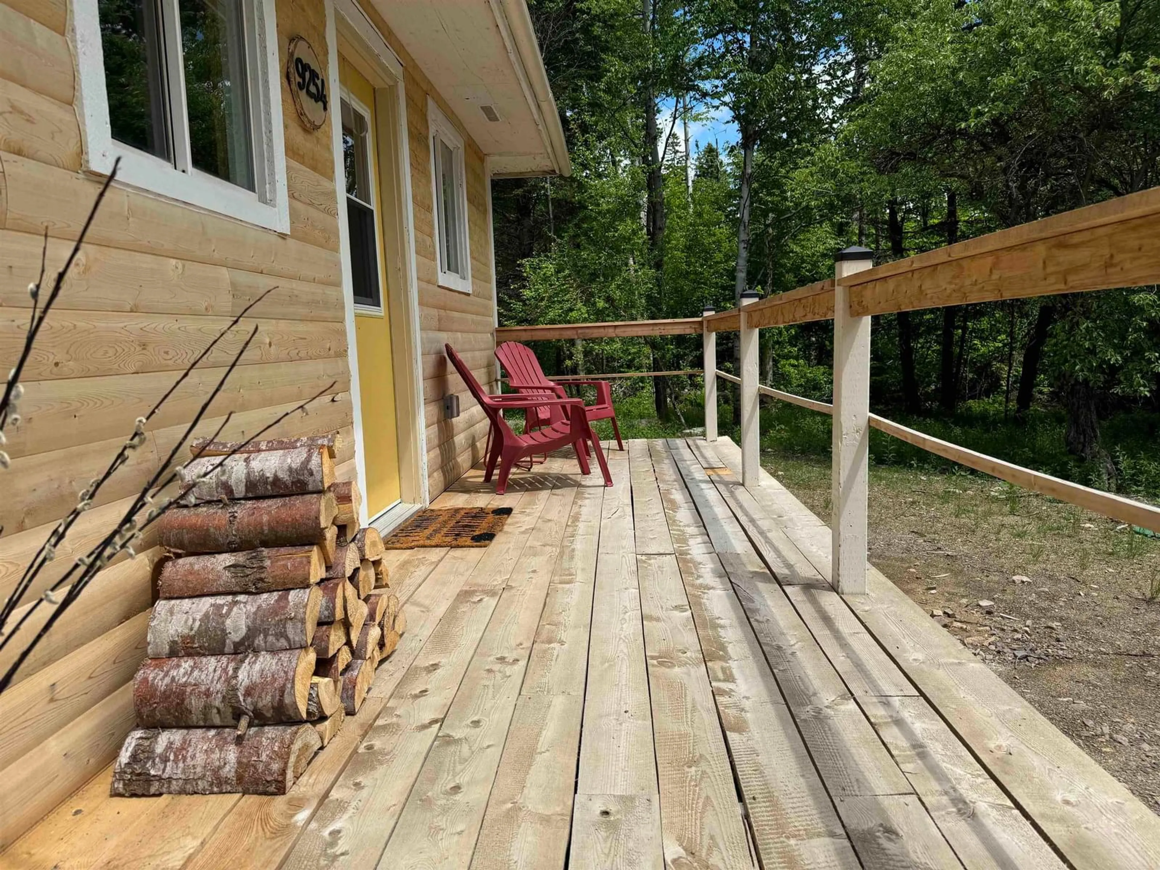 Patio for 9254 Marble Mountain Rd, Valley Mills Nova Scotia B0E 2Y0