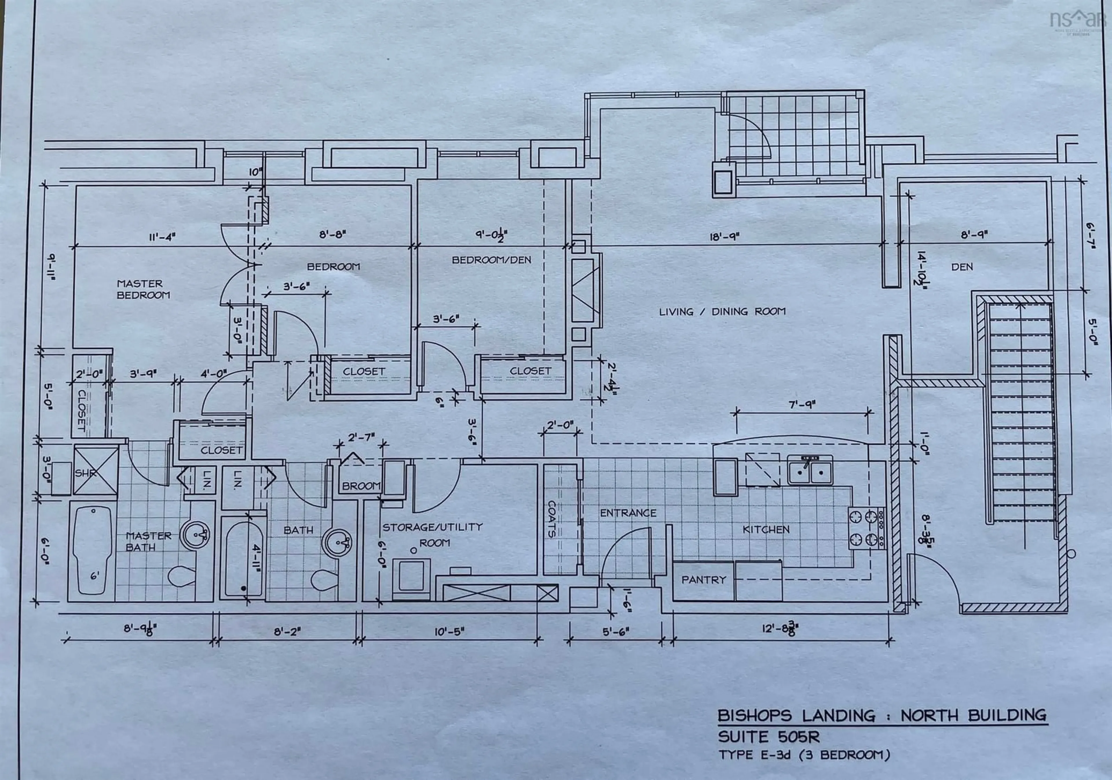 Floor plan for 1479 Lower Water St #505, Halifax Nova Scotia B3J 3Z3