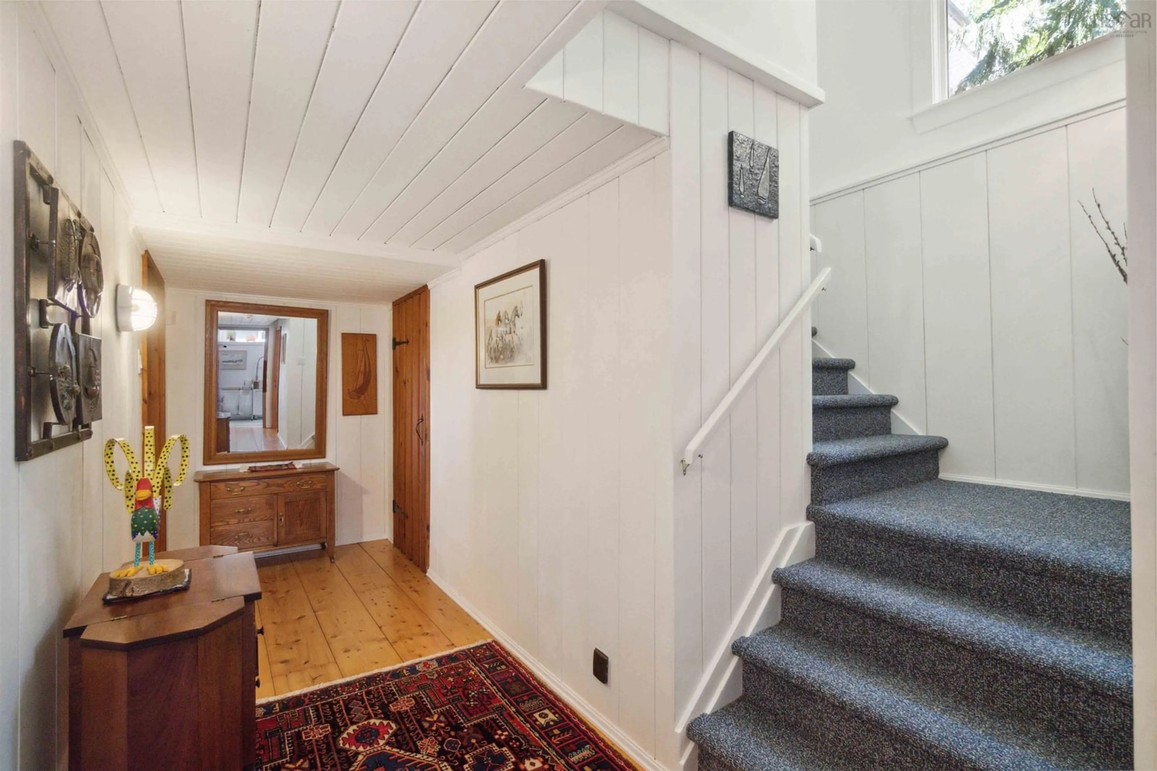 Indoor foyer, wood floors for 1077 Shore Dr, Bedford Nova Scotia B4A 2E6