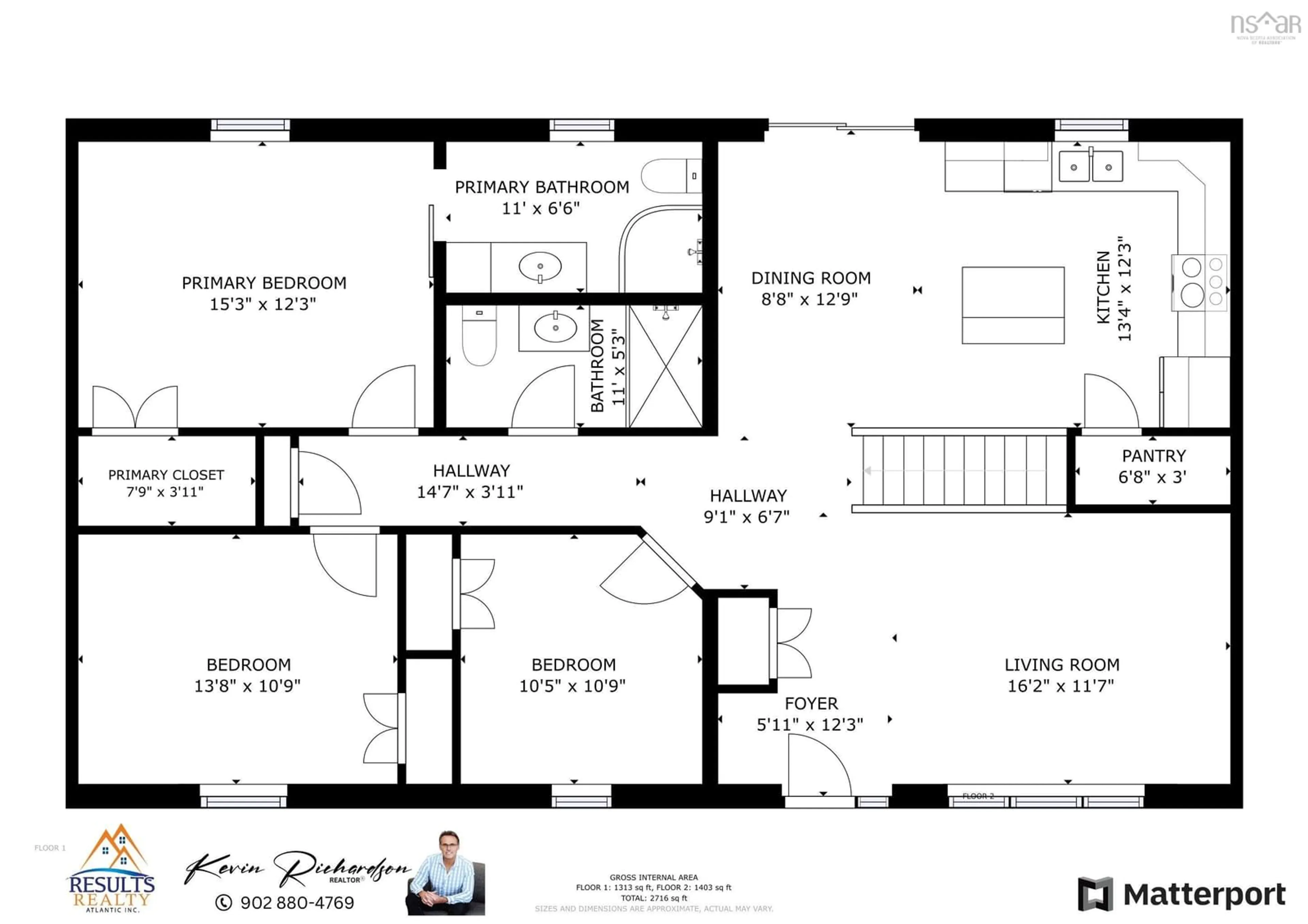 Floor plan for 558 Cameron Ave, New Glasgow Nova Scotia B2H 5Z5