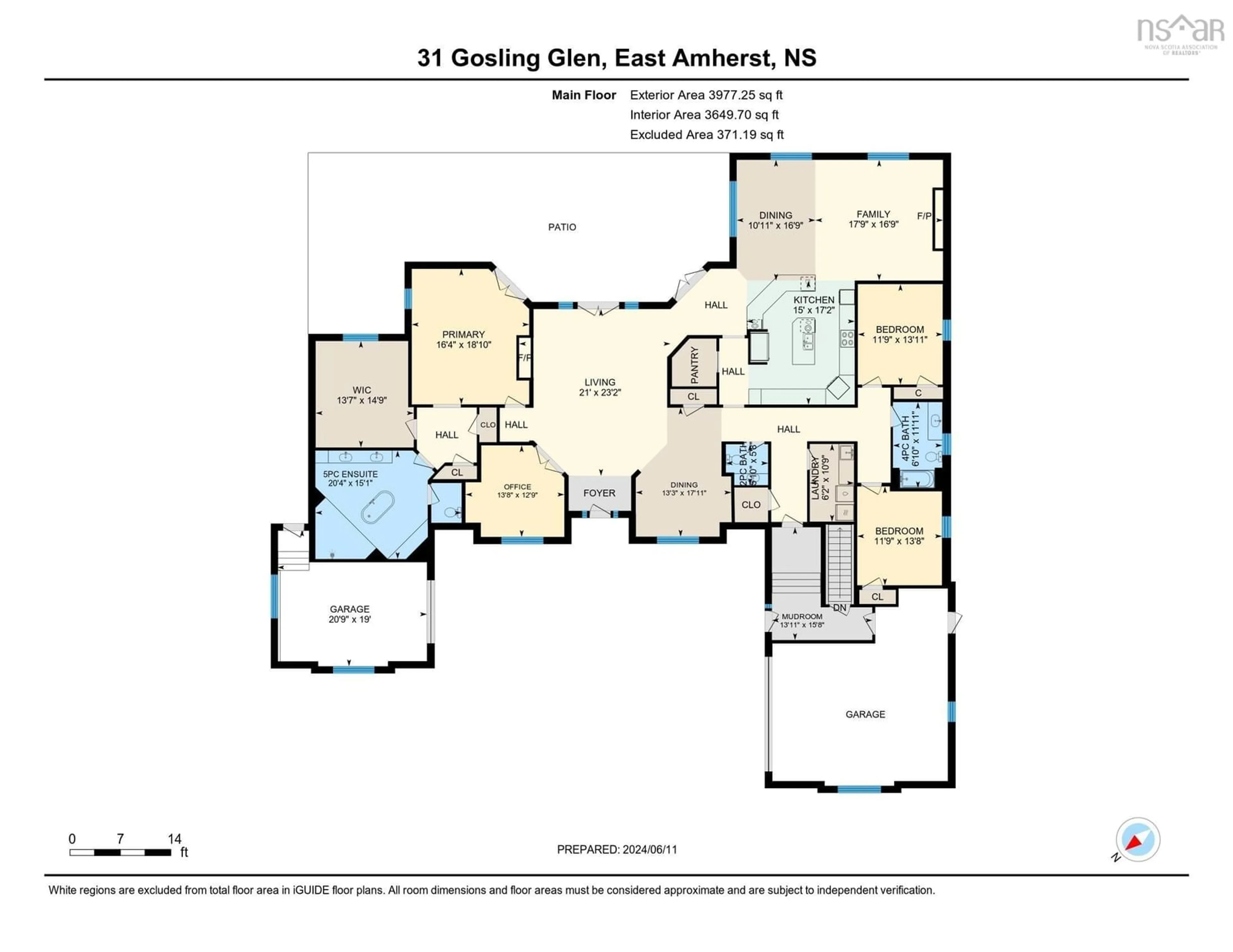 Floor plan for 31 Gosling Glen&, East Amherst Nova Scotia B4H 3Y2