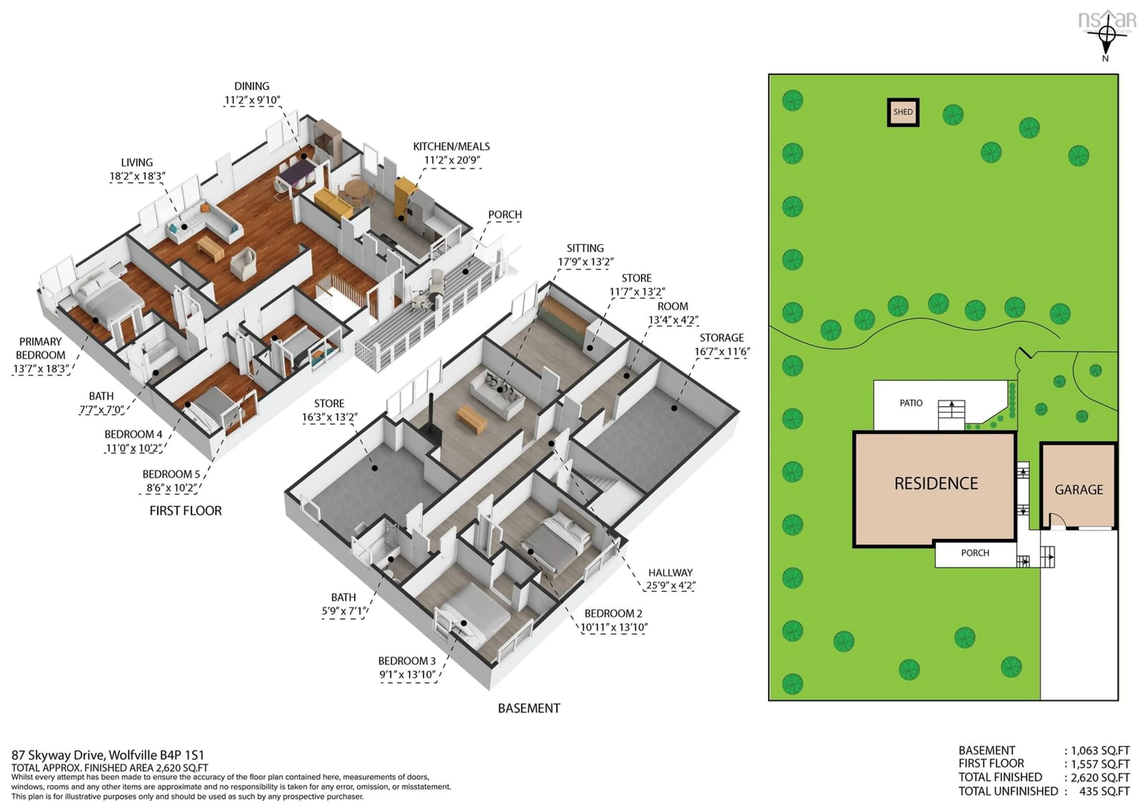 Floor plan for 87 Skyway Dr, Wolfville Nova Scotia B4P 1S1