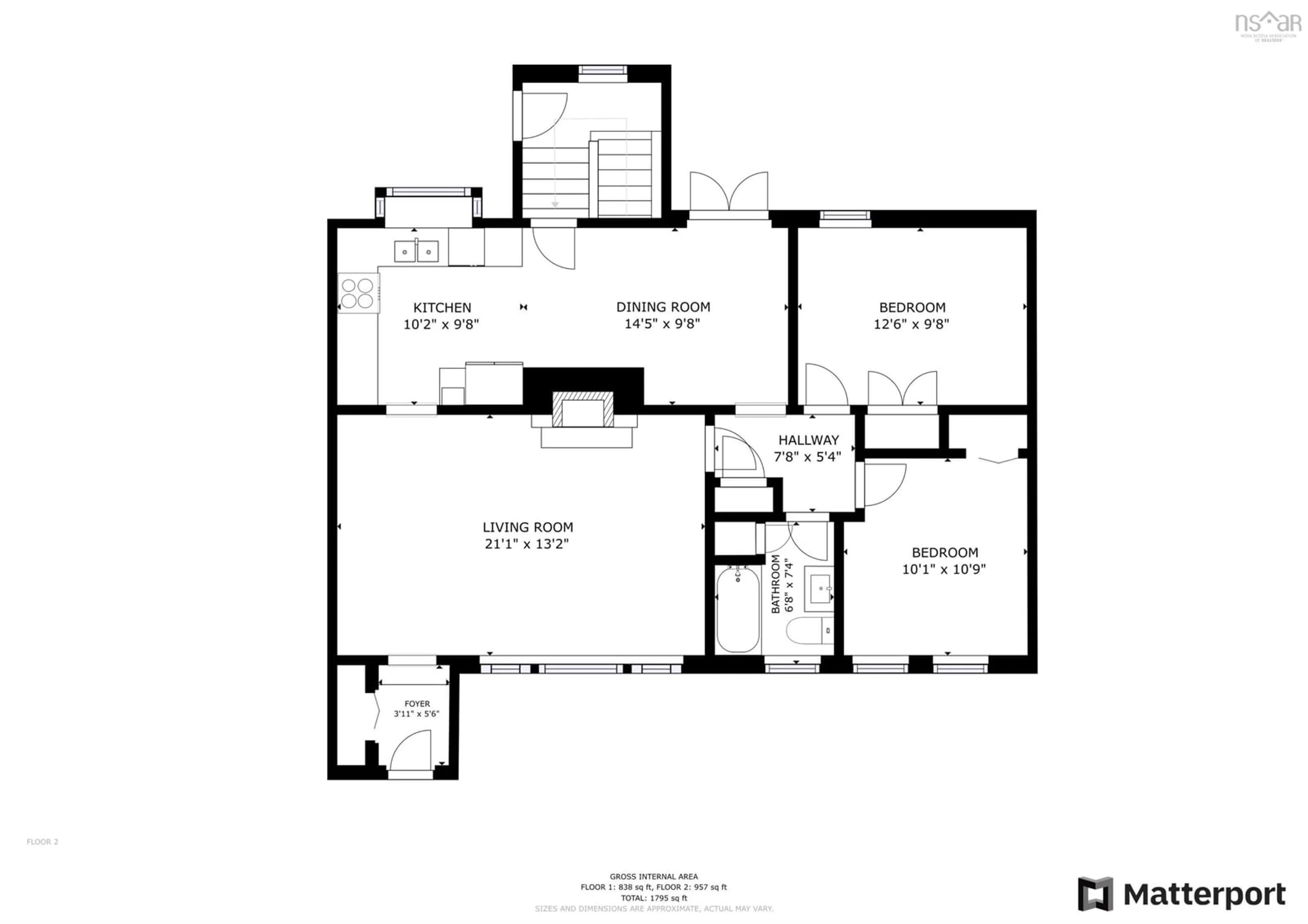 Floor plan for 15 Clearview Cres, Dartmouth Nova Scotia B3A 2M9