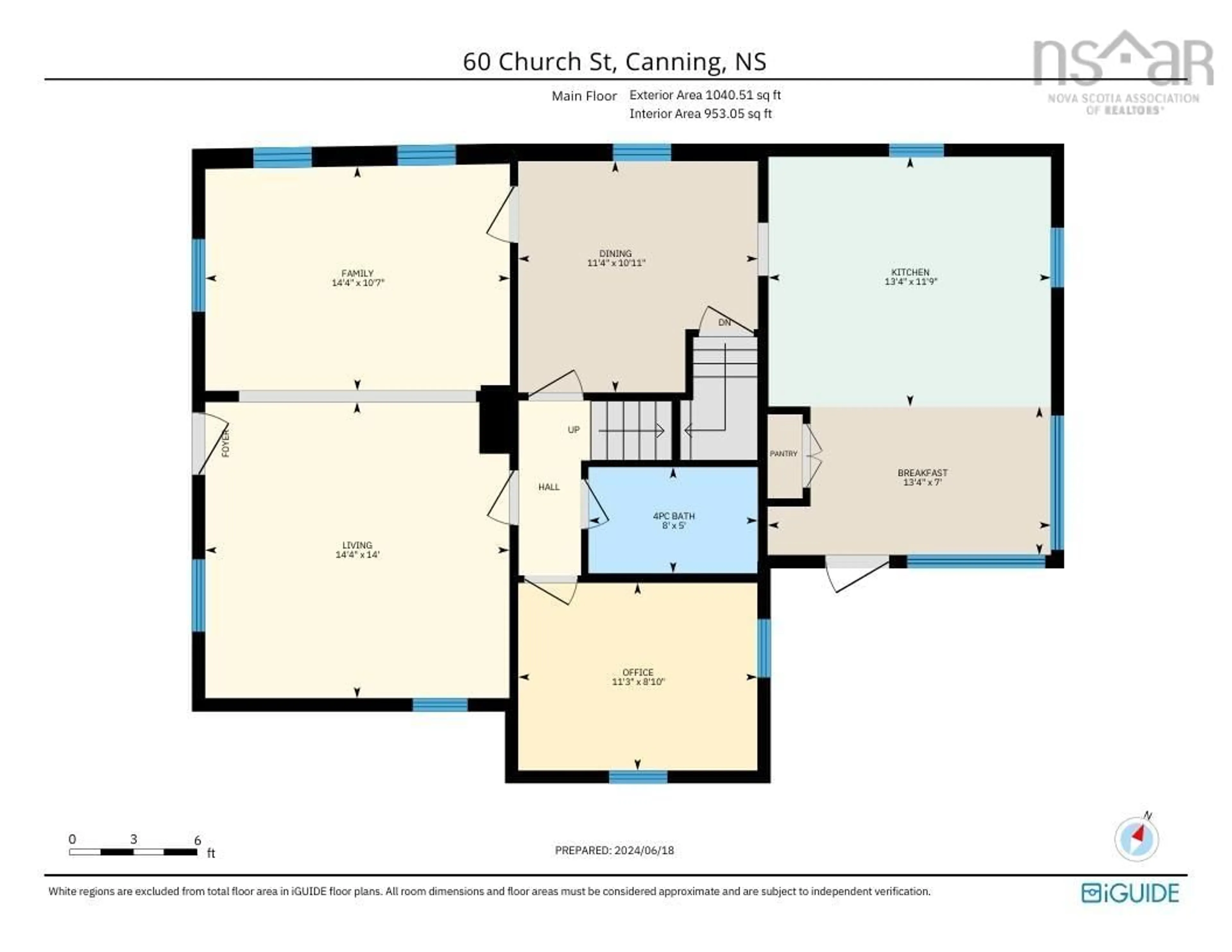 Floor plan for 60 Church St, Kingsport Nova Scotia B0P 1H0