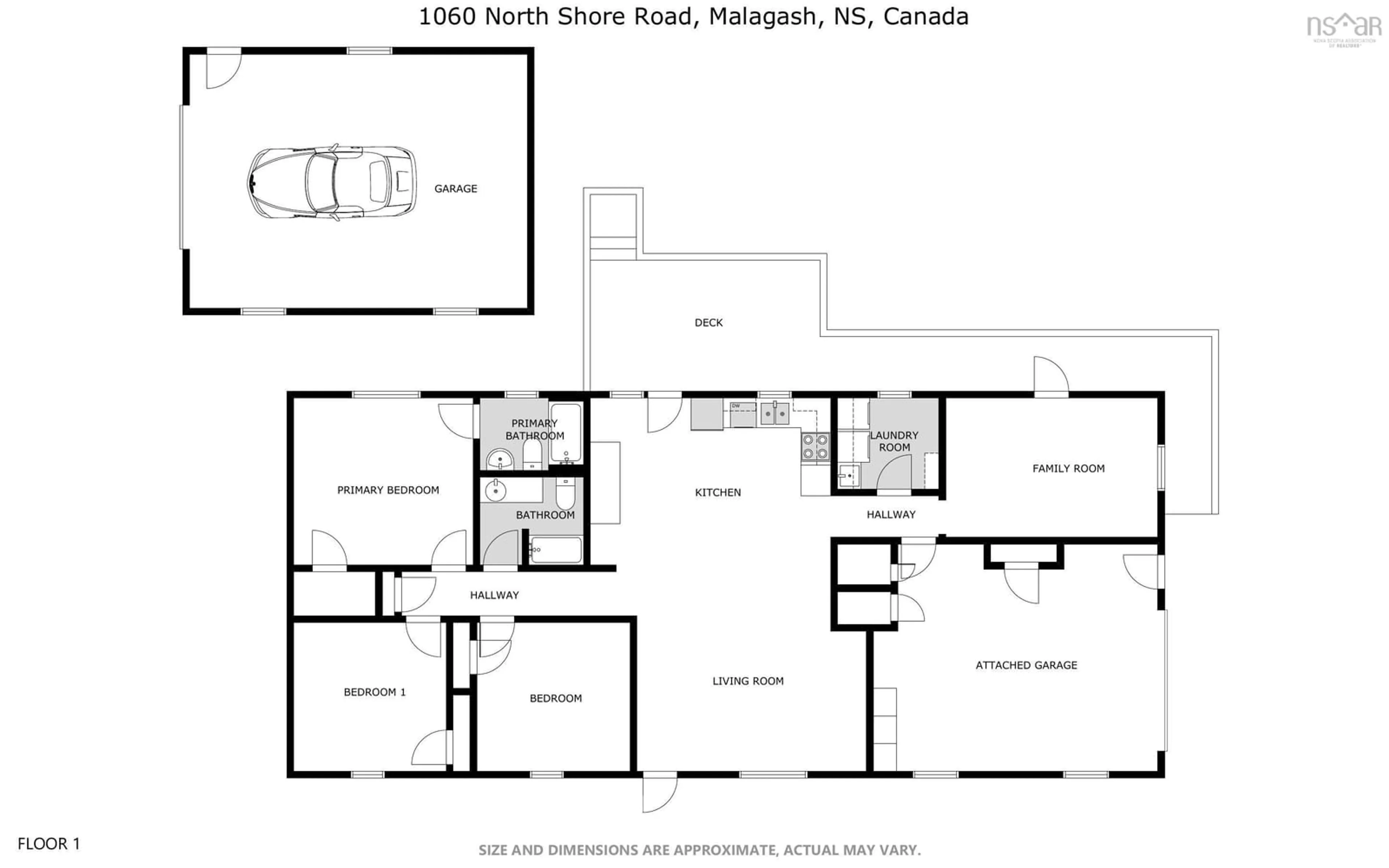 Floor plan for 1060 North Shore Rd, Malagash Nova Scotia B0K 1E0