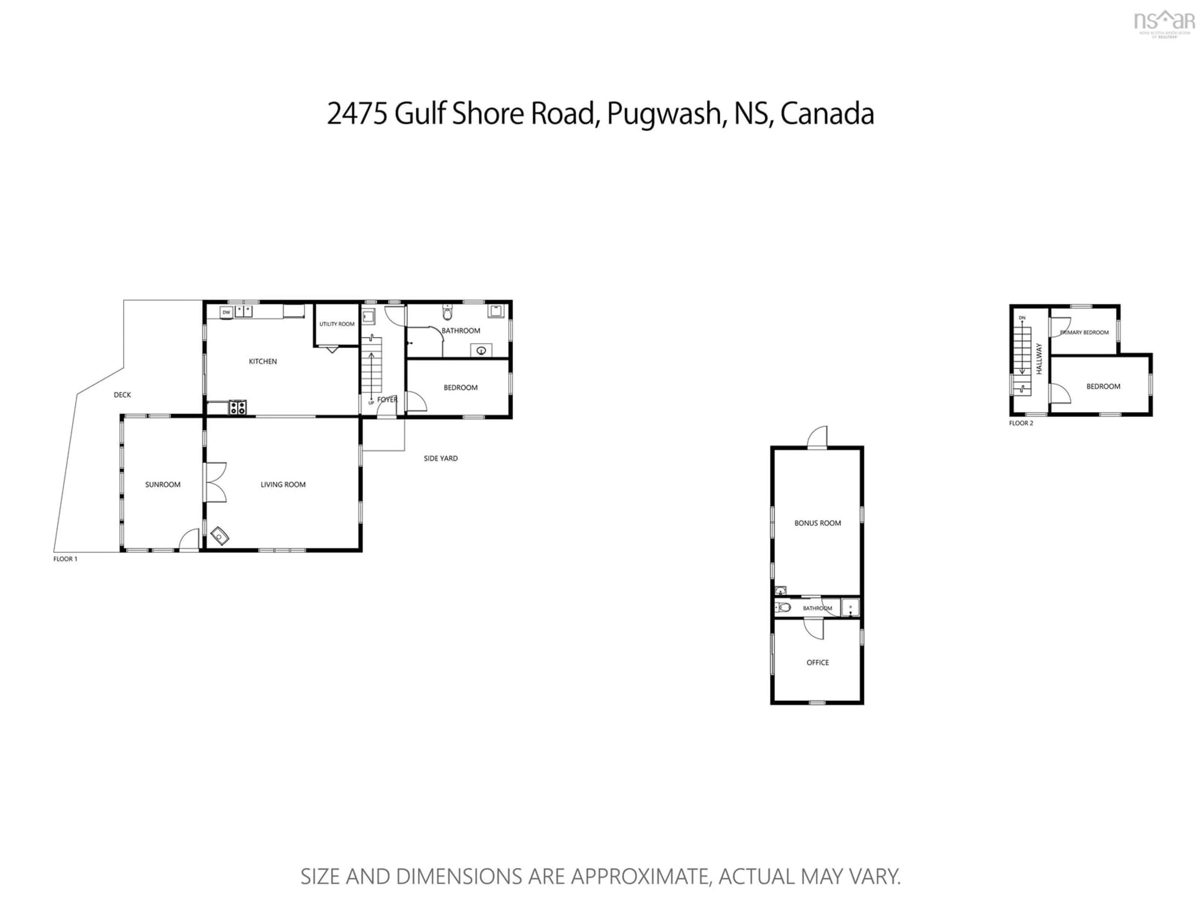 Floor plan for 2475 Gulf Shore Rd, Gulf Shore Nova Scotia B0K 1L0