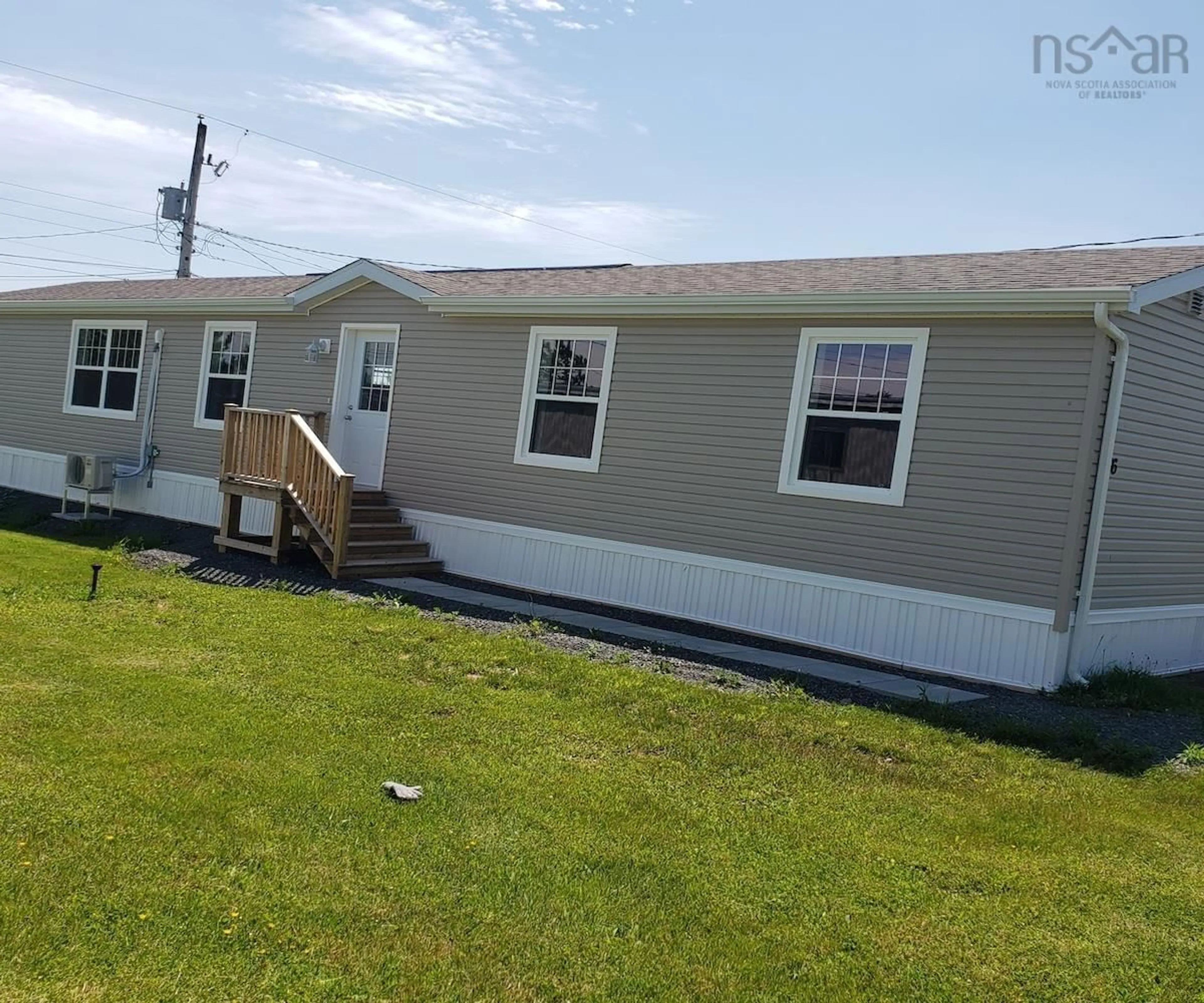 Home with vinyl exterior material for 36 Elmwood Dr, Lower South River Nova Scotia B2G 0E7