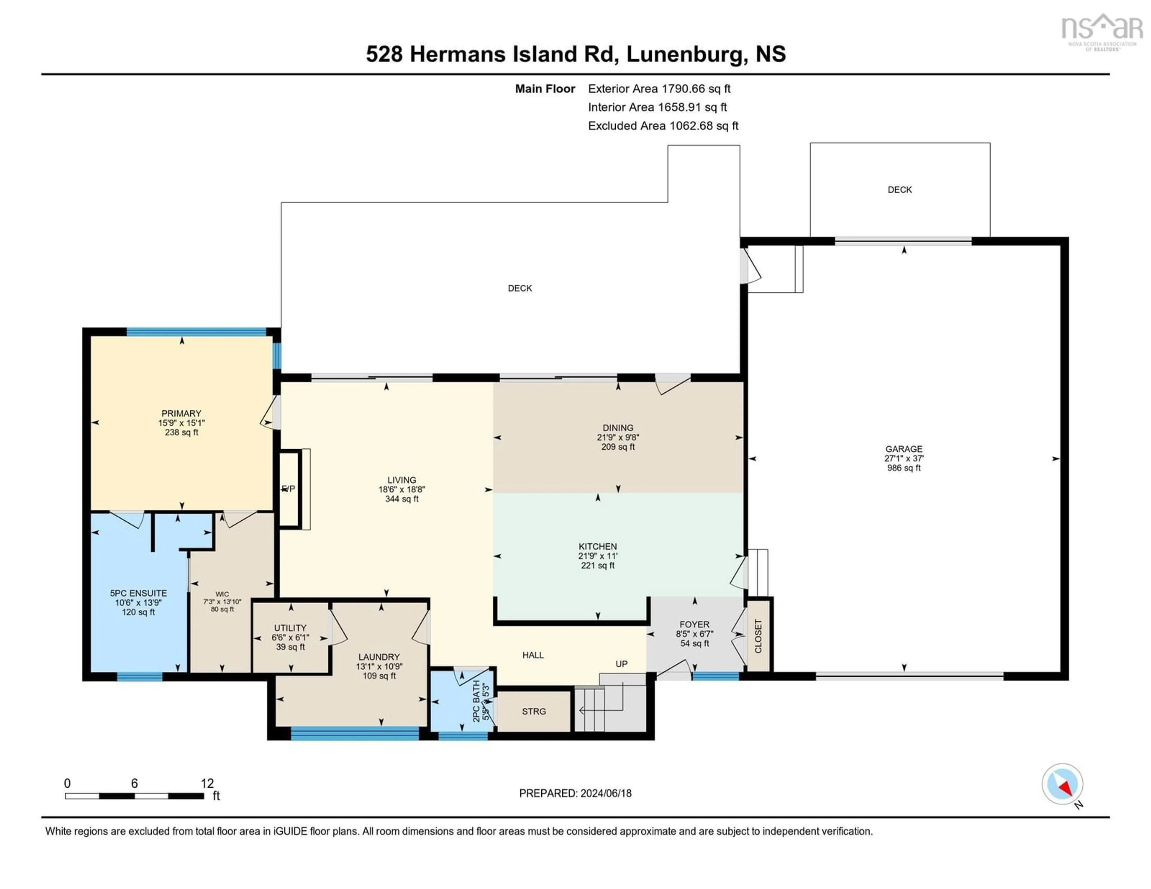 Floor plan for 528 Hermans Island Rd, Mahone Bay Nova Scotia B0J 1C0