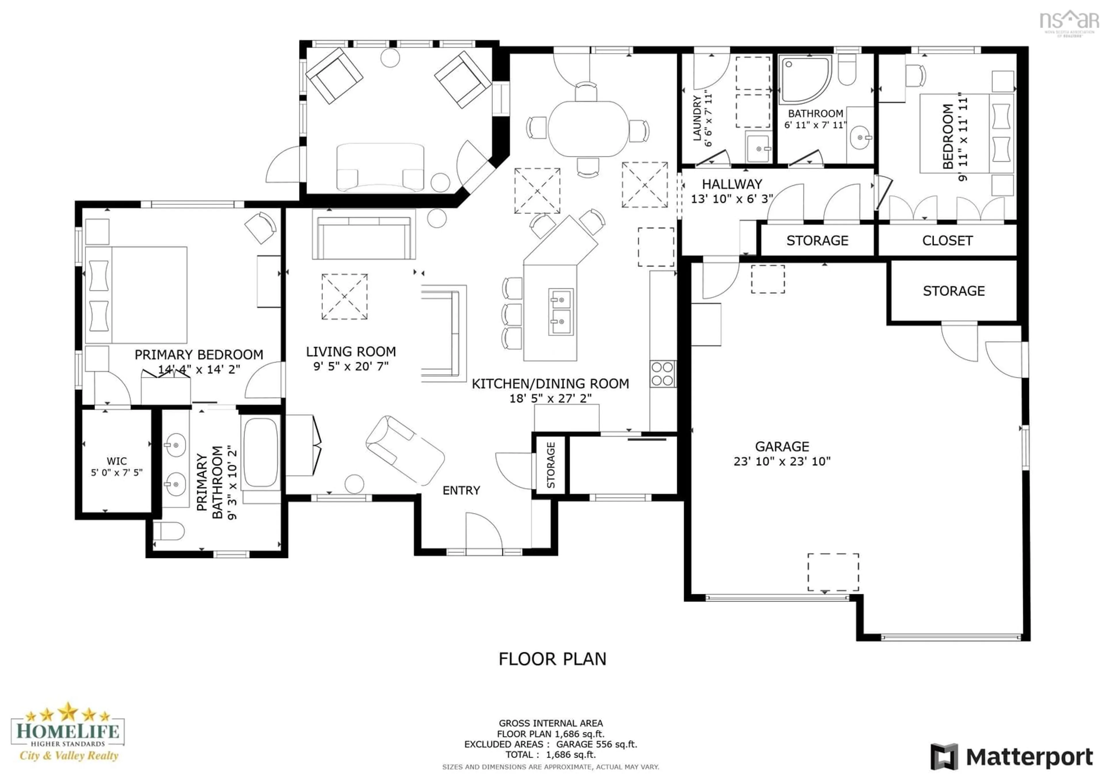 Floor plan for 22 Cogwheel Cres, Cambridge Nova Scotia B0P 1G0