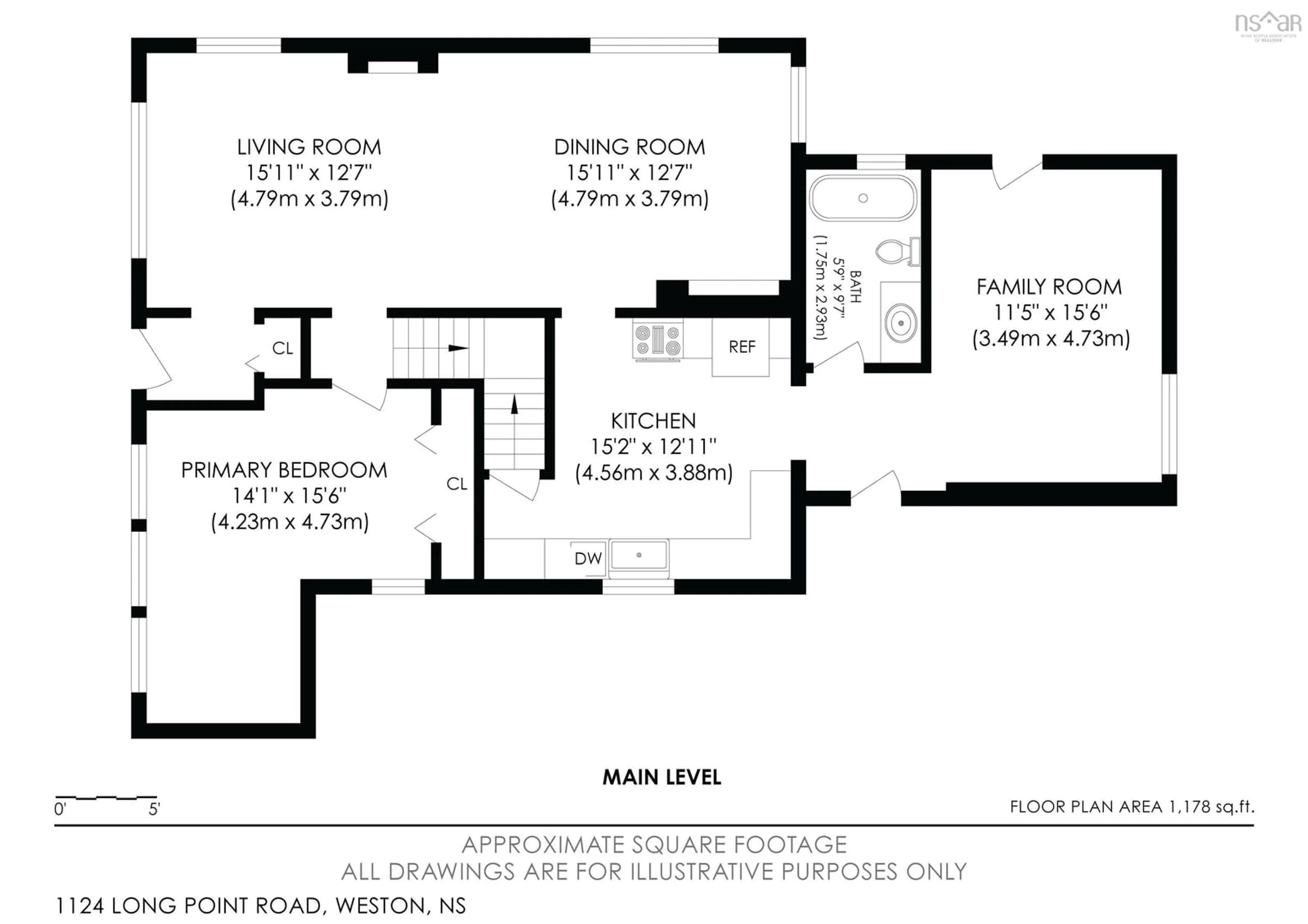 Floor plan for 1124 Long Point Rd, Weston Nova Scotia B0P 1E0