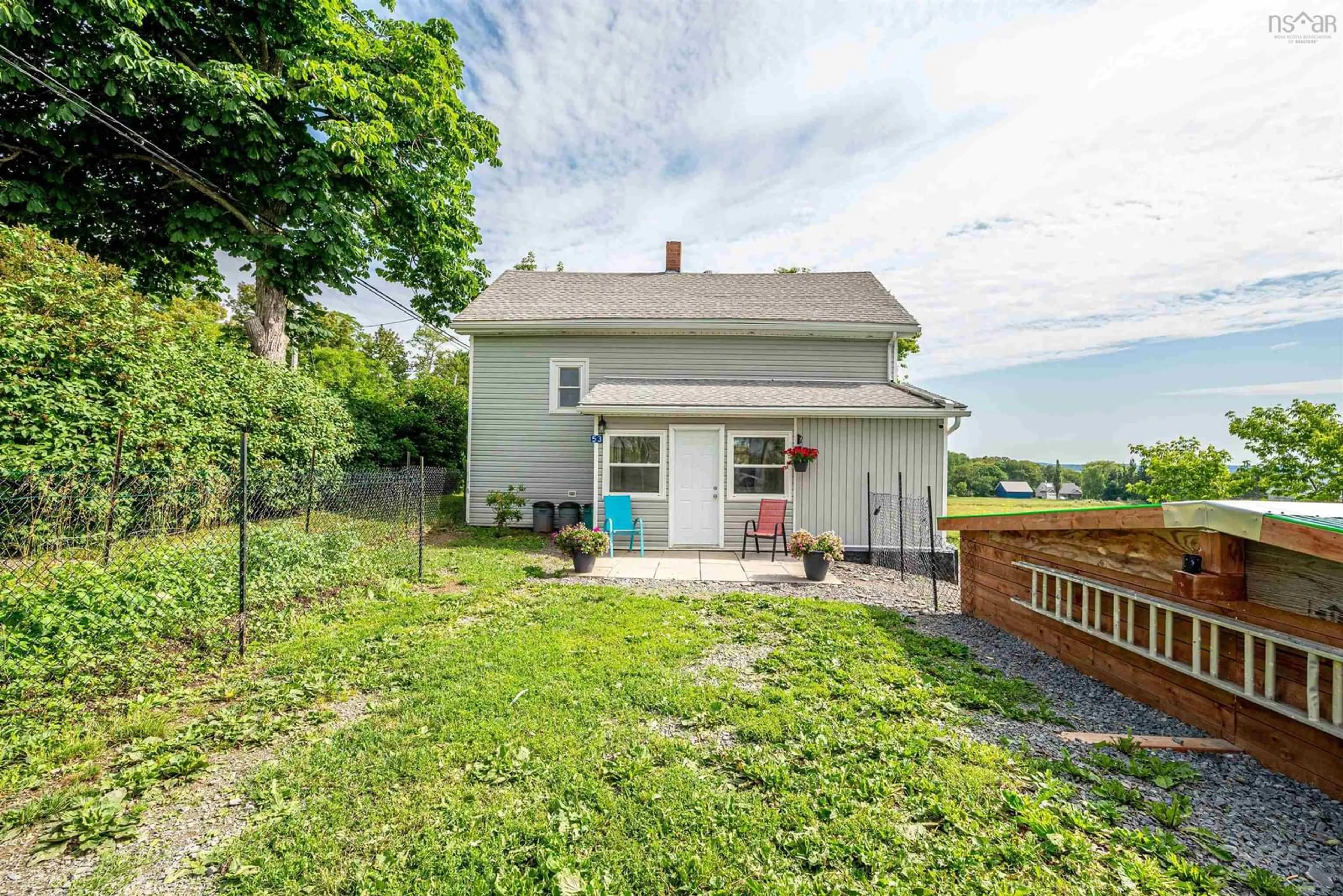 Fenced yard for 53 Bog Road, Hants Border Nova Scotia B0P 1P0