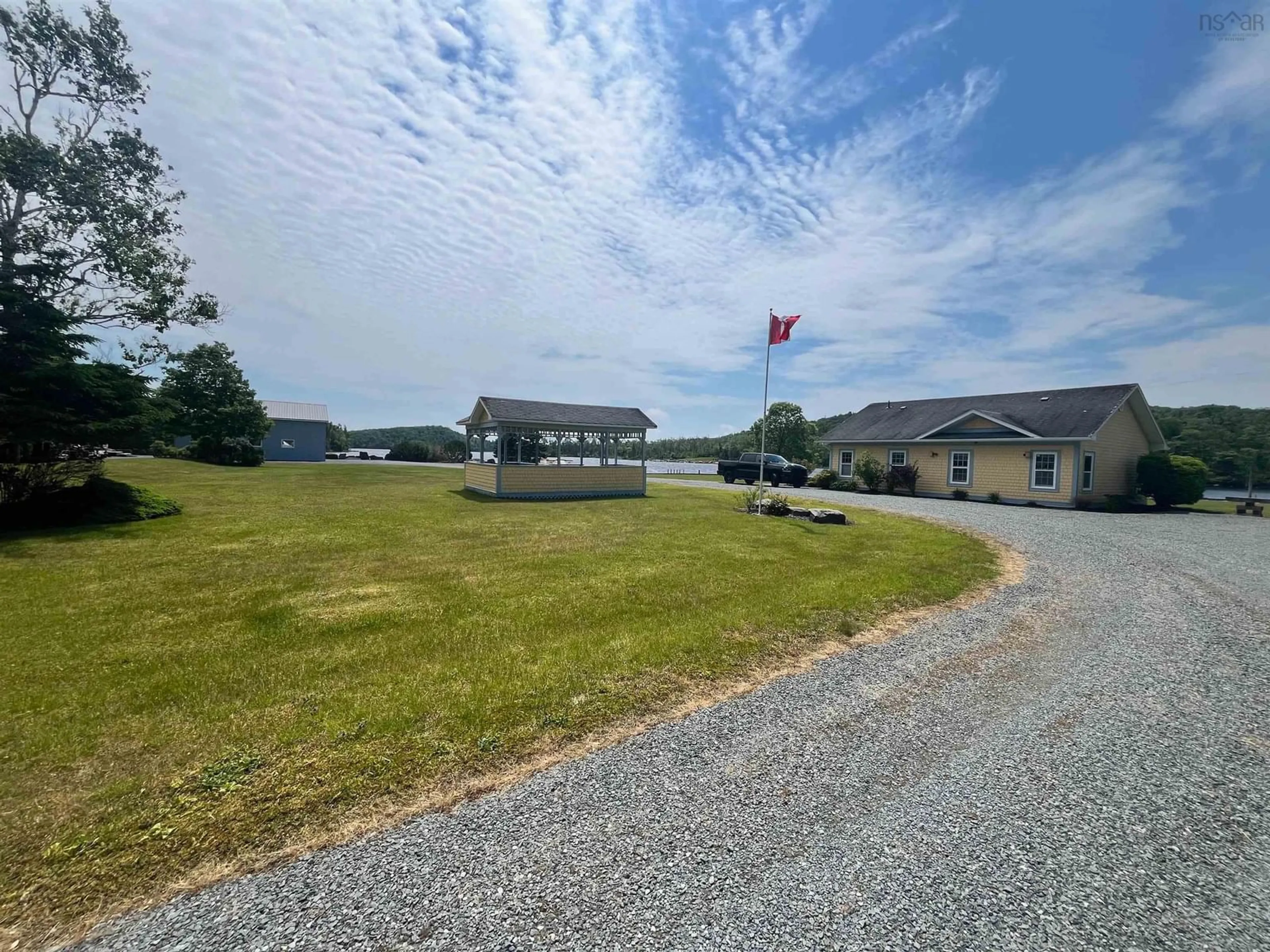 A pic from exterior of the house or condo, the street view for 3767 Sonora Road, Sherbrooke Nova Scotia B0J 3C0