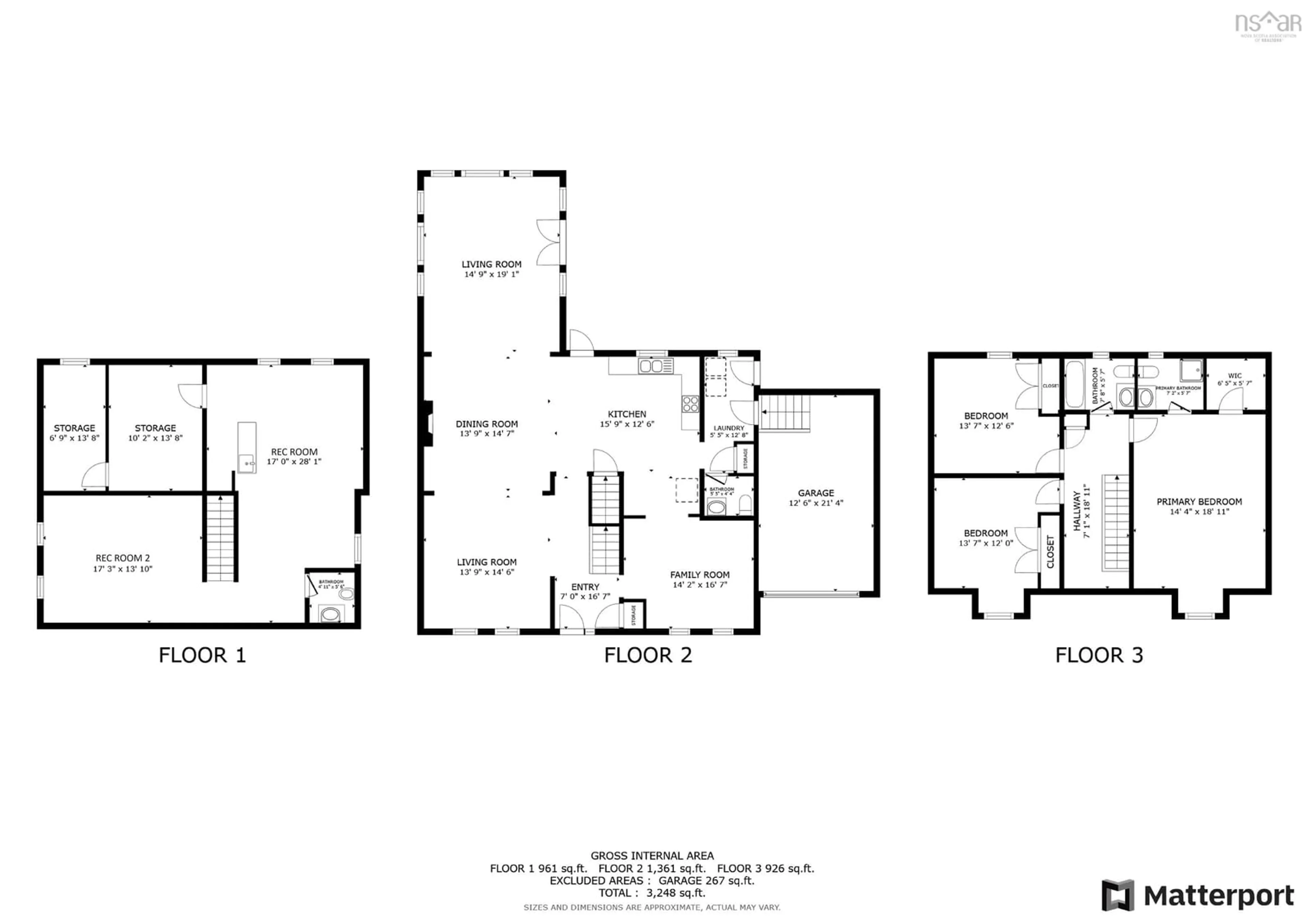 Floor plan for 62 Millrun Cres, Bedford Nova Scotia B4A 1H7