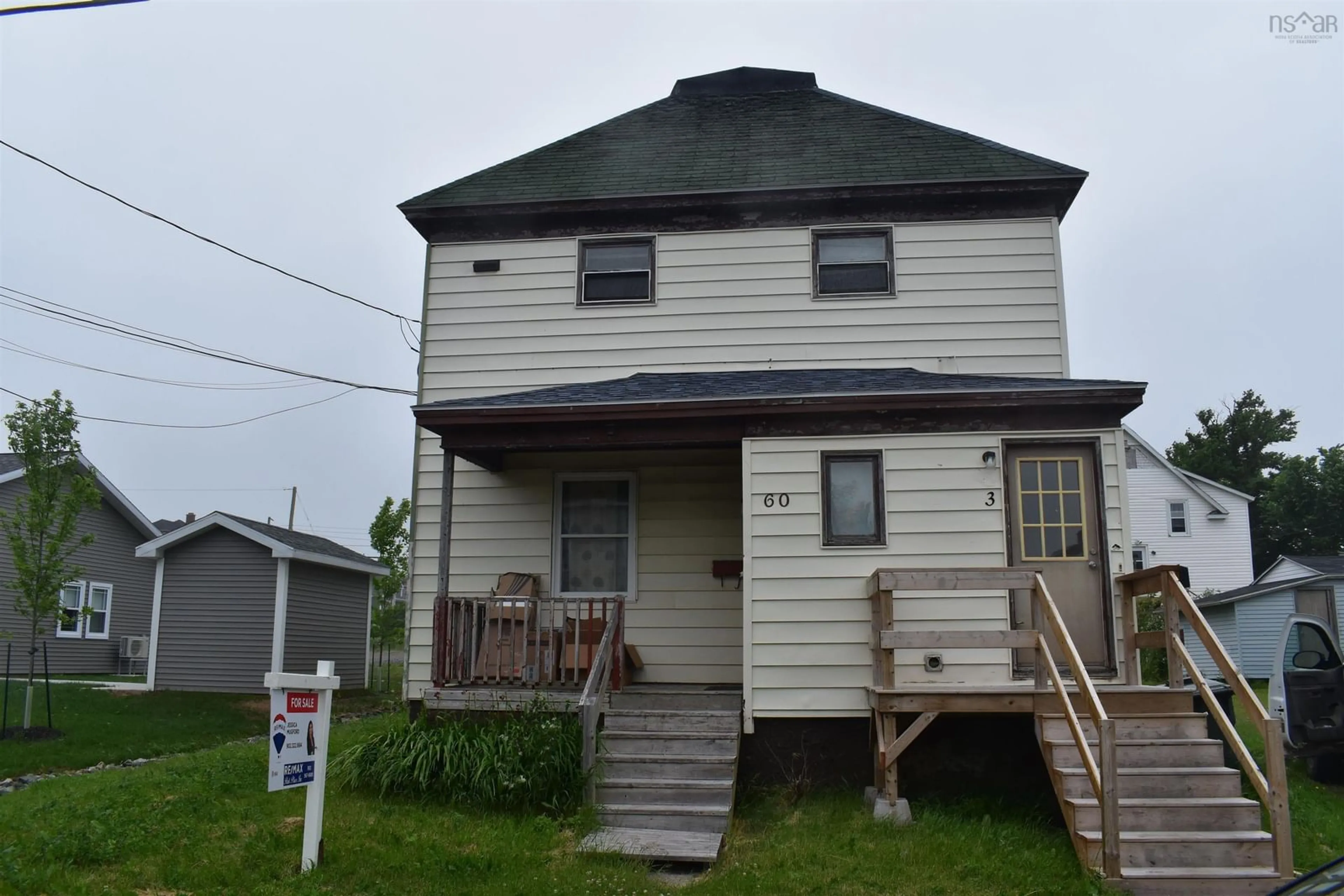 Frontside or backside of a home for 60 Lower Mclean St, Glace Bay Nova Scotia B1A 2M6
