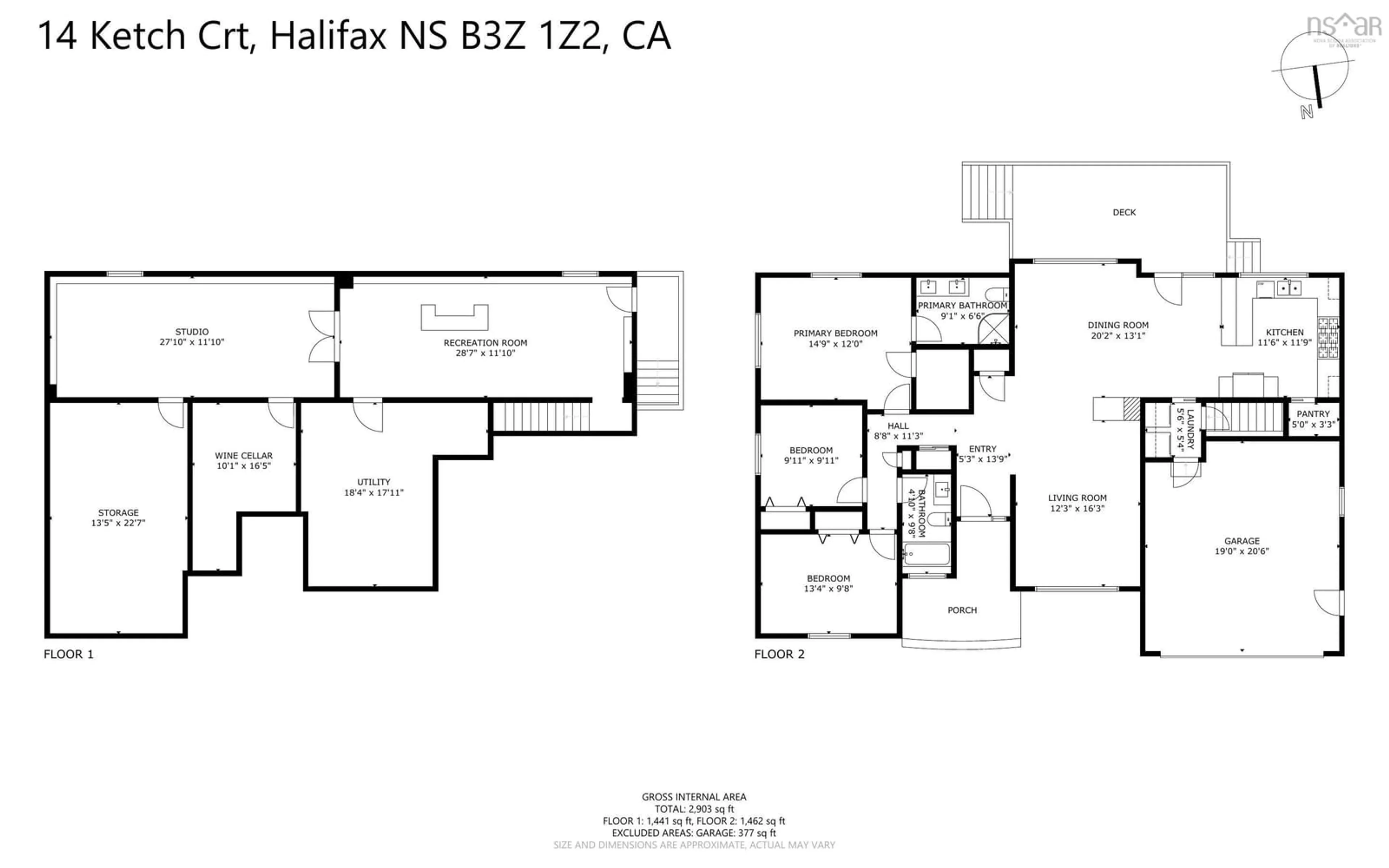 Floor plan for 14 Ketch Crt, Head Of St. Margarets Bay Nova Scotia B3Z 1Z2