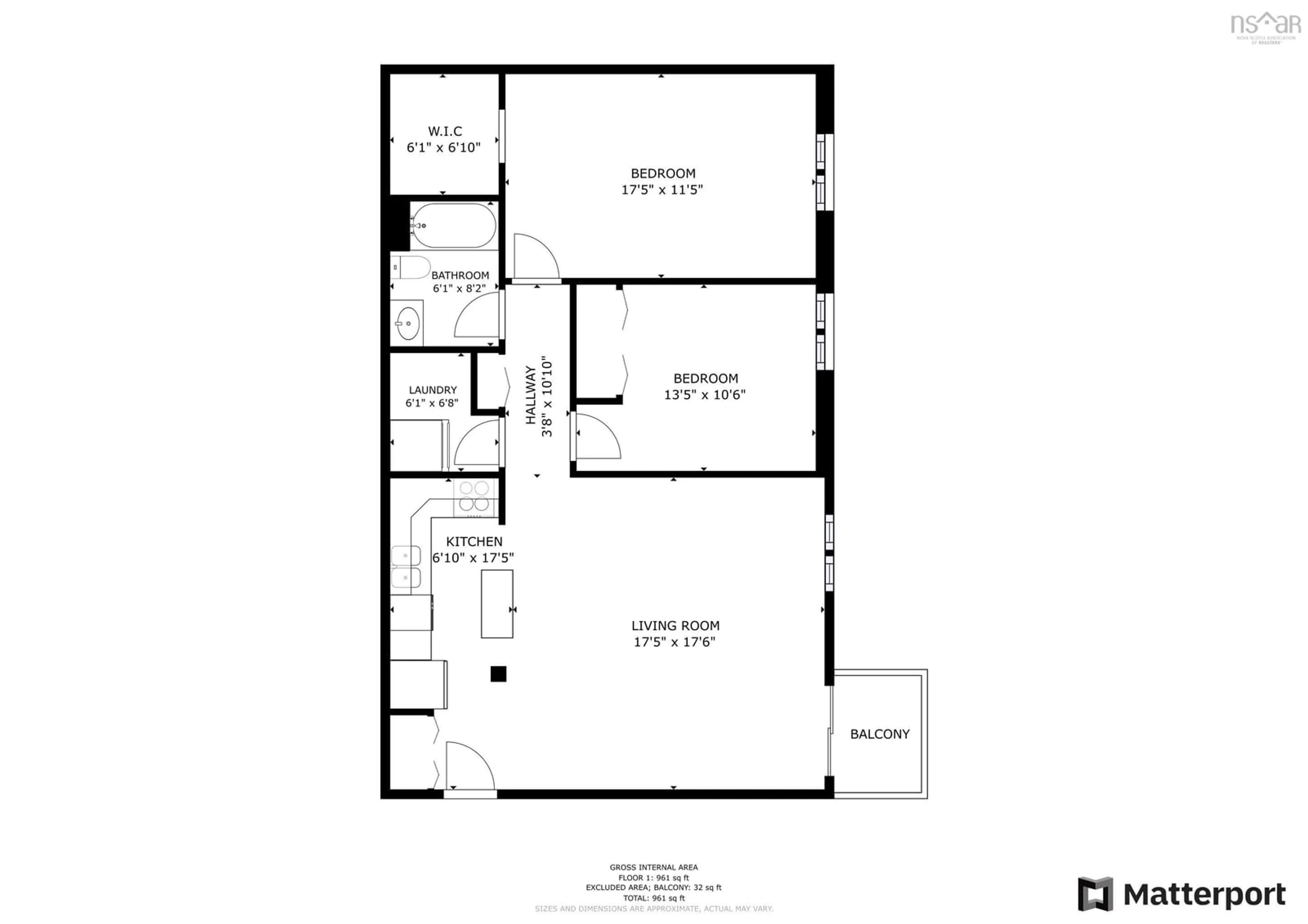 Floor plan for 120 Rutledge St #108, Bedford Nova Scotia B4A 1X6