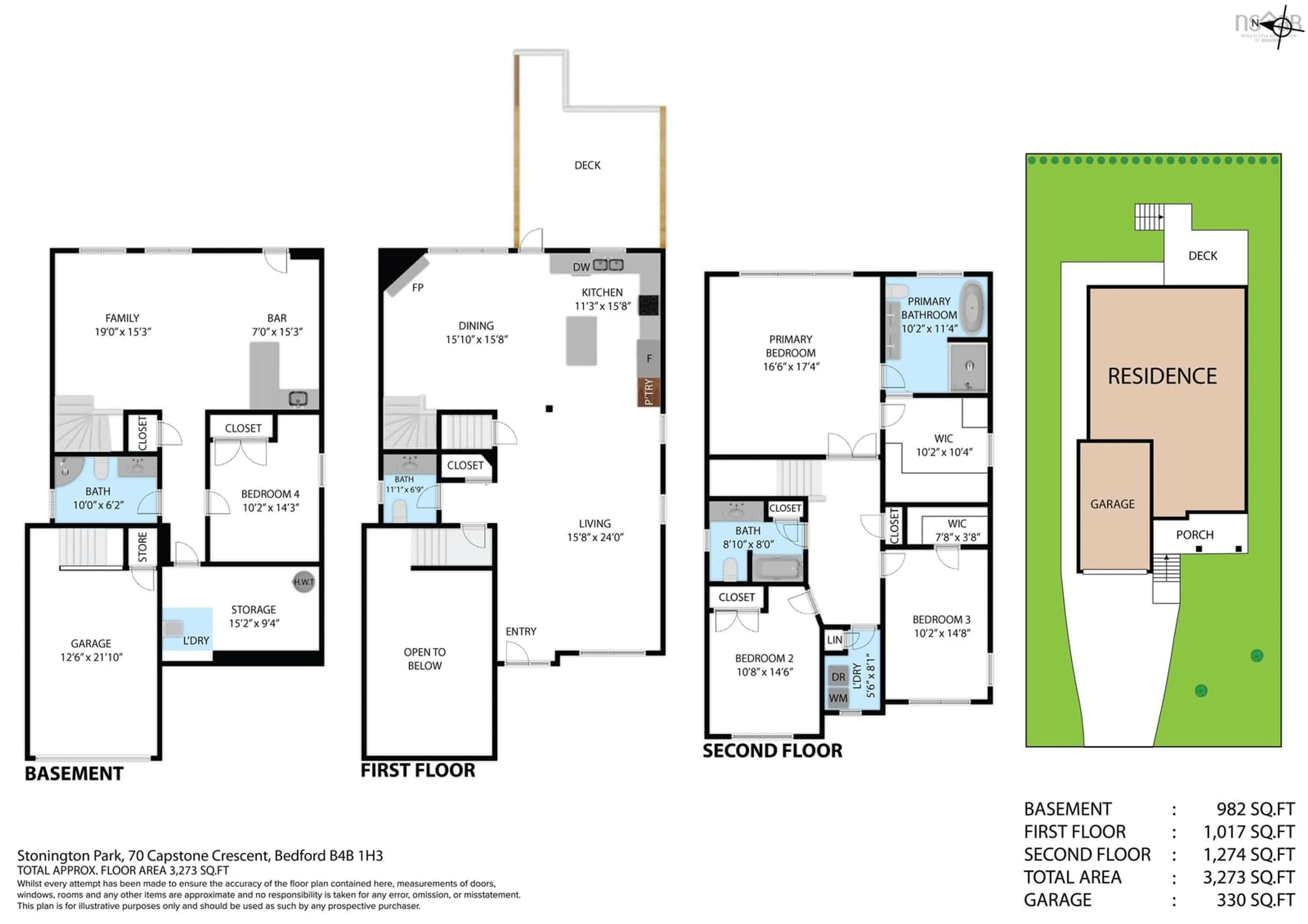 Floor plan for 70 Capstone Crescent, Bedford Nova Scotia B4B 0H2