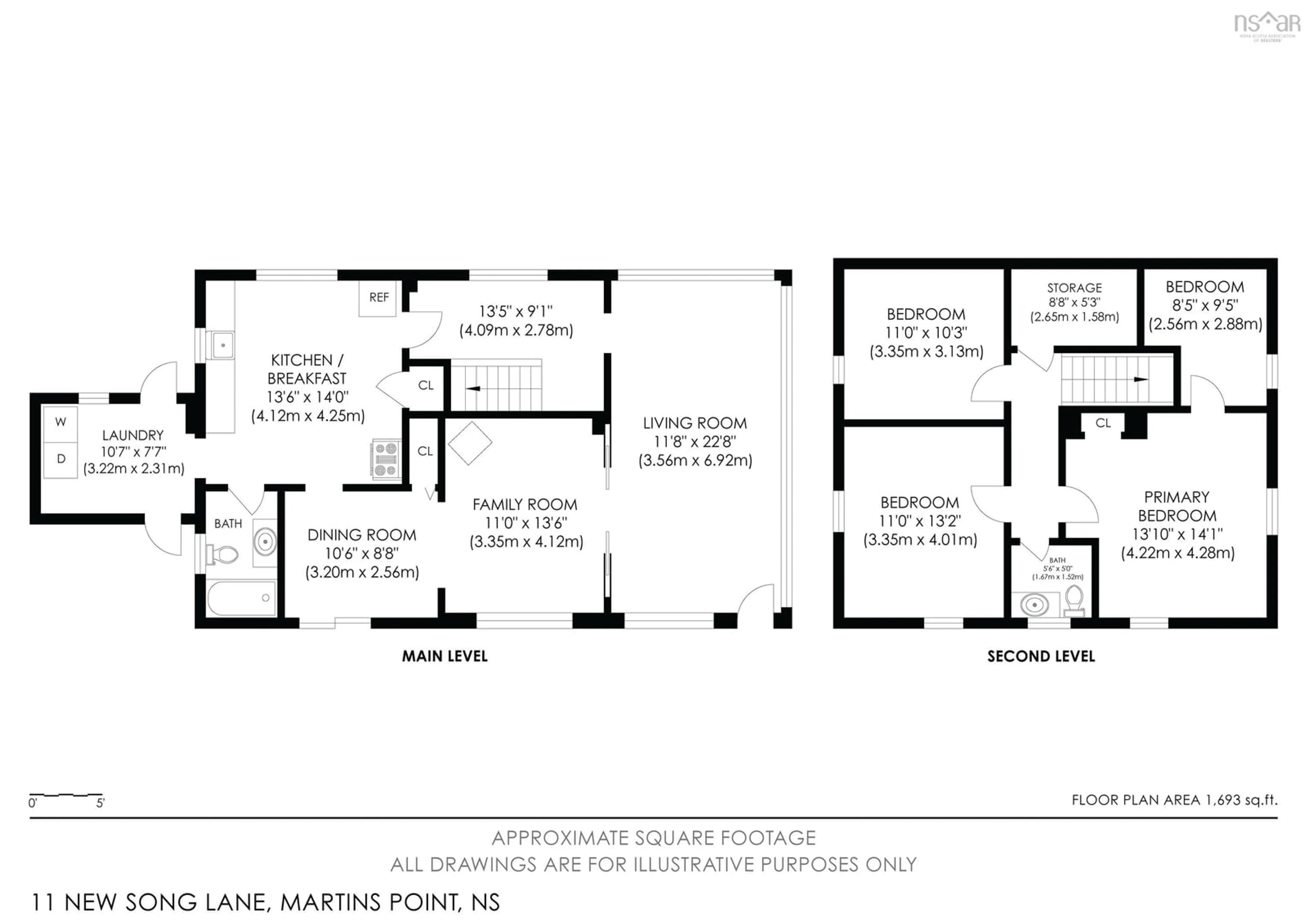 Floor plan for 11 New Song Lane, Martins Point Nova Scotia B0J 2E0