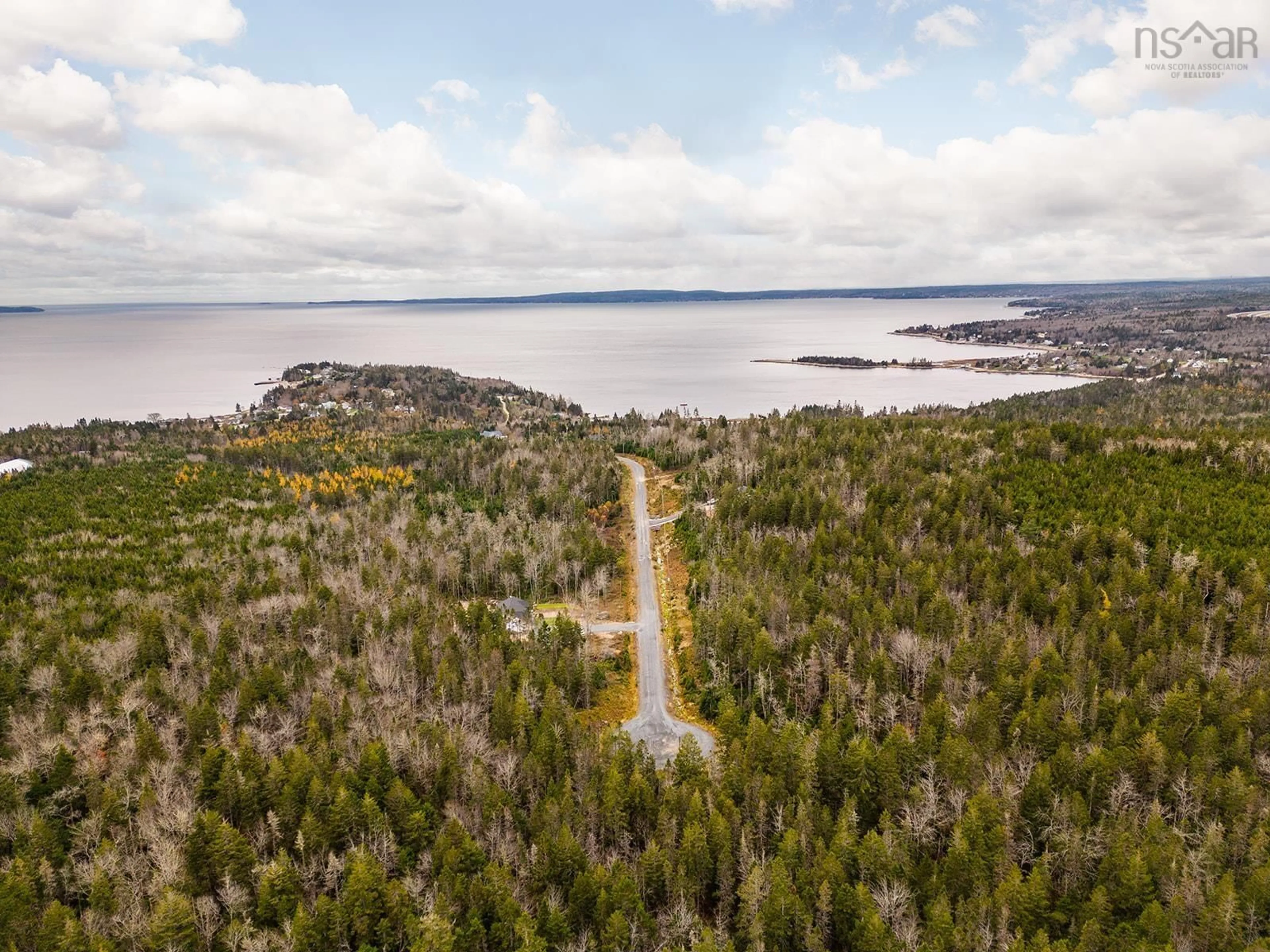 A pic from outside/outdoor area/front of a property/back of a property/a pic from drone, forest/trees view for 120 Deeridge Rd #Lot 22-1, Black Point Nova Scotia B0J 1B0