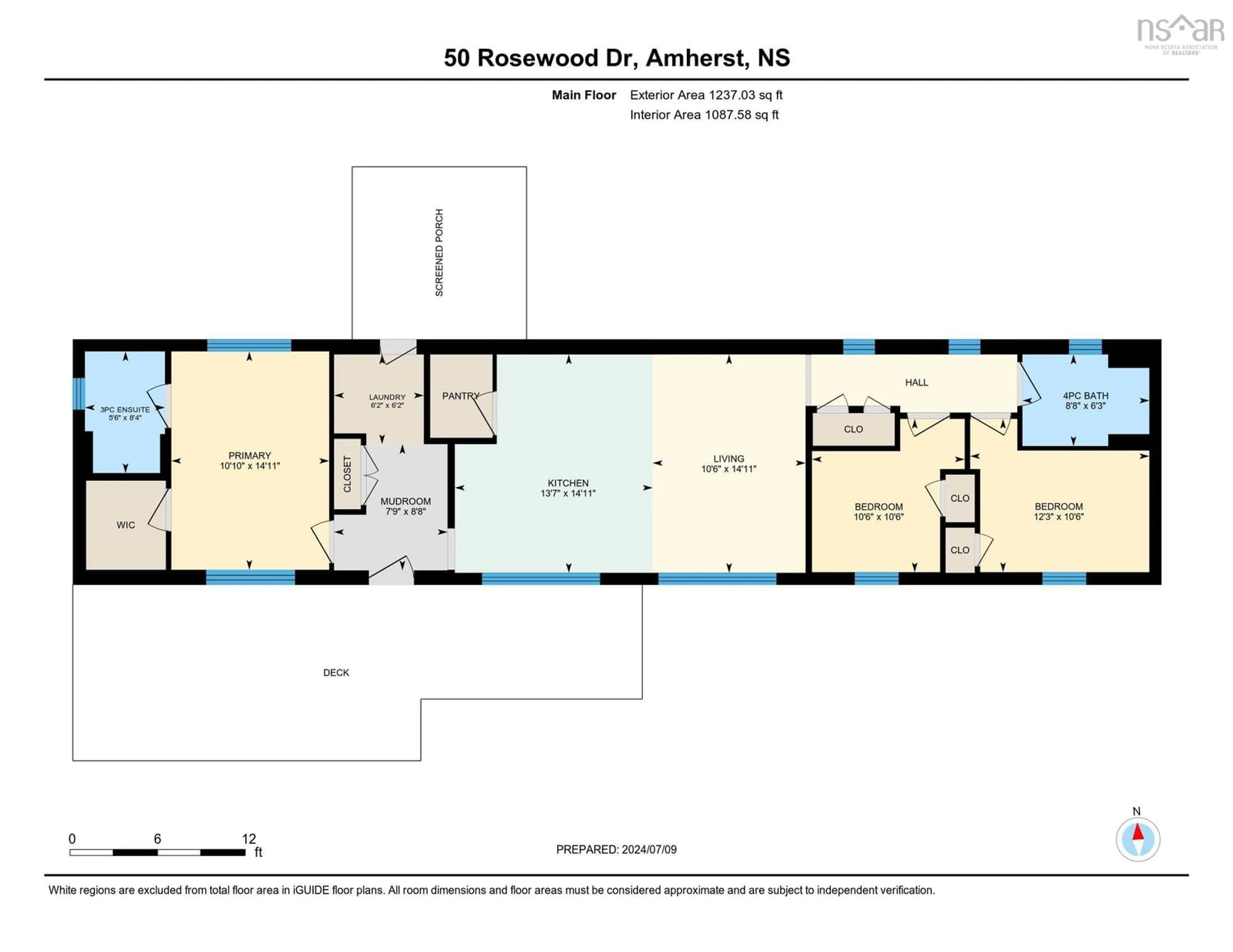 Floor plan for 50 Rosewood Dr, Amherst Nova Scotia B4H 4S6