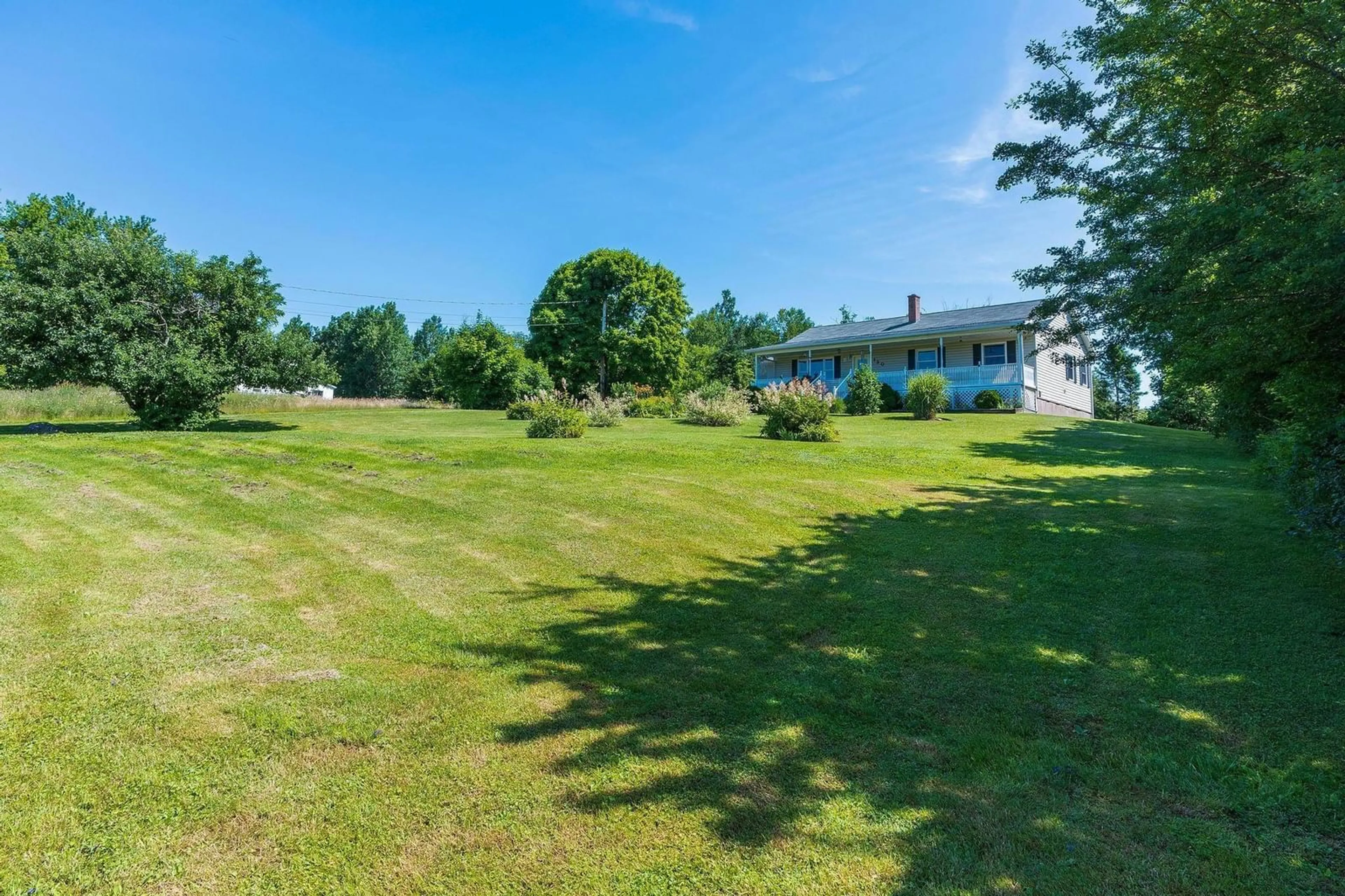 Fenced yard for 120 Jeffrey St, Bridgetown Nova Scotia B0S 1C0