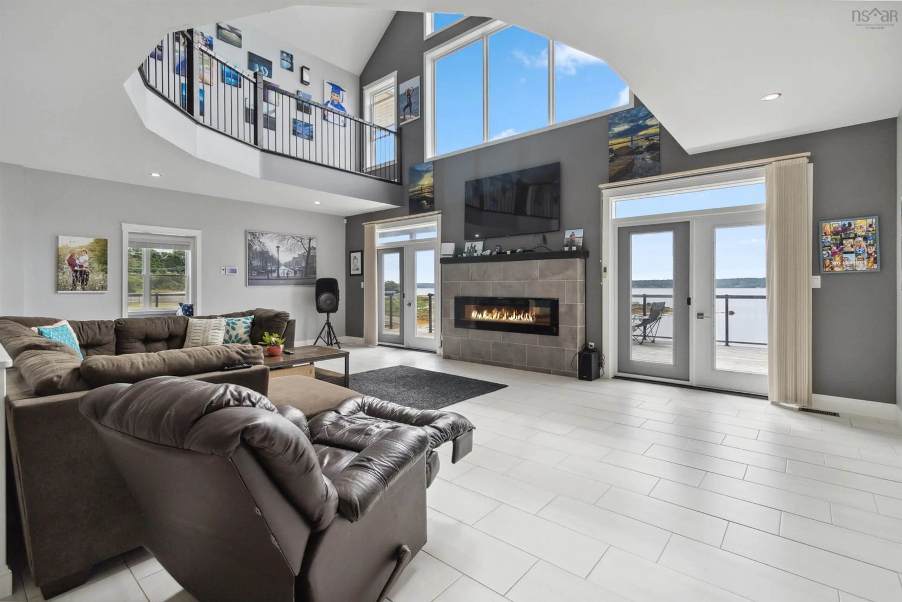 Living room, cement floor for 1112 Sandy Point Rd, Sandy Point Nova Scotia B0T 1W0