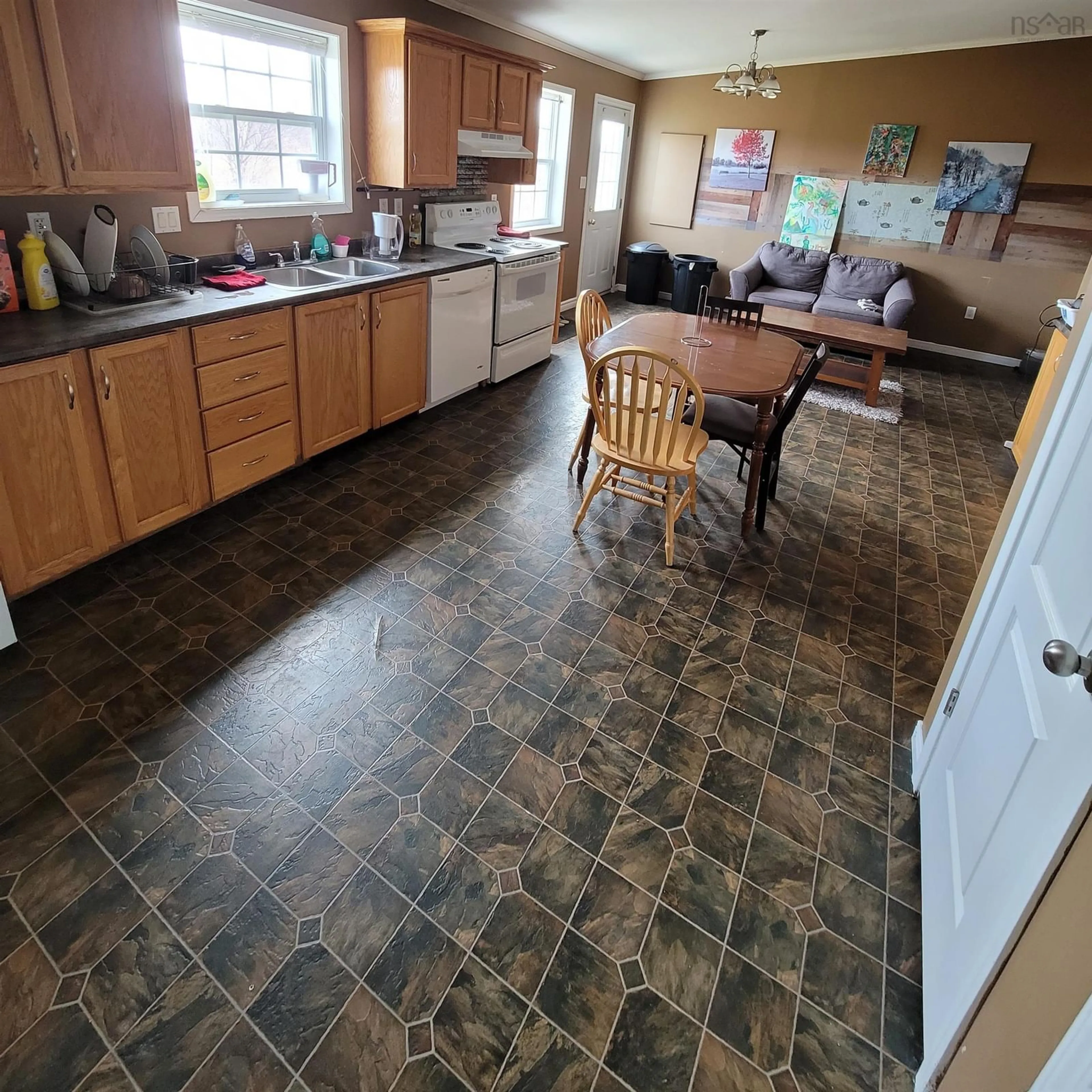 Open concept kitchen for 1210 Grand Lake Rd, Sydney Nova Scotia B1M 1A2