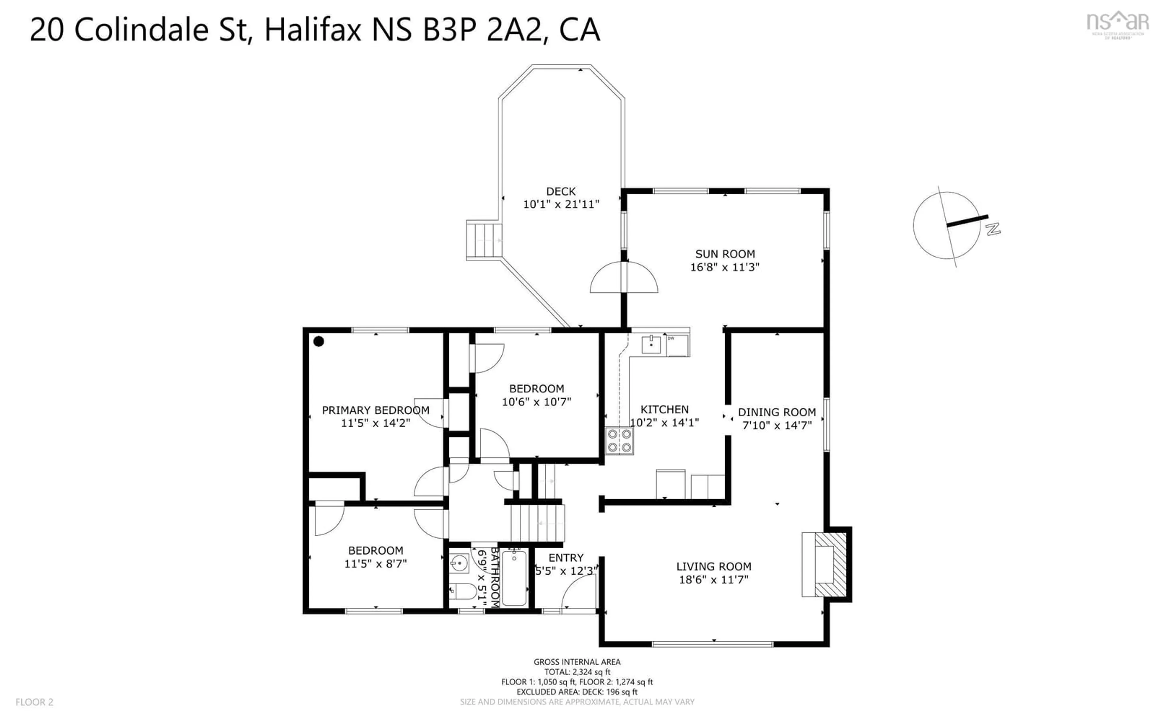 Floor plan for 20 Colindale St, Halifax Nova Scotia B3P 2A2