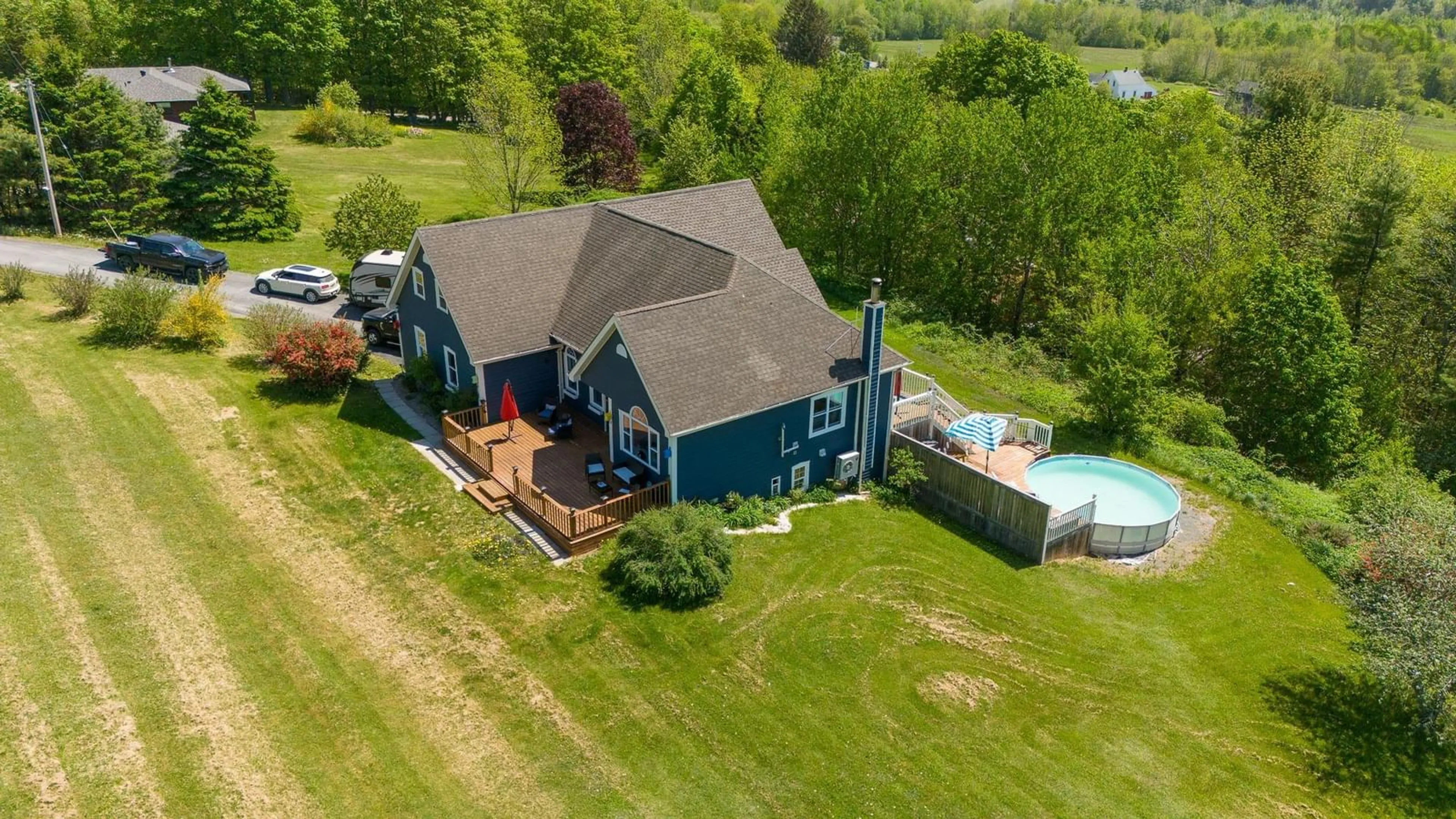 A pic from outside/outdoor area/front of a property/back of a property/a pic from drone, water/lake/river/ocean view for 21 Inchley Lane, North Alton Nova Scotia B4N 3V8