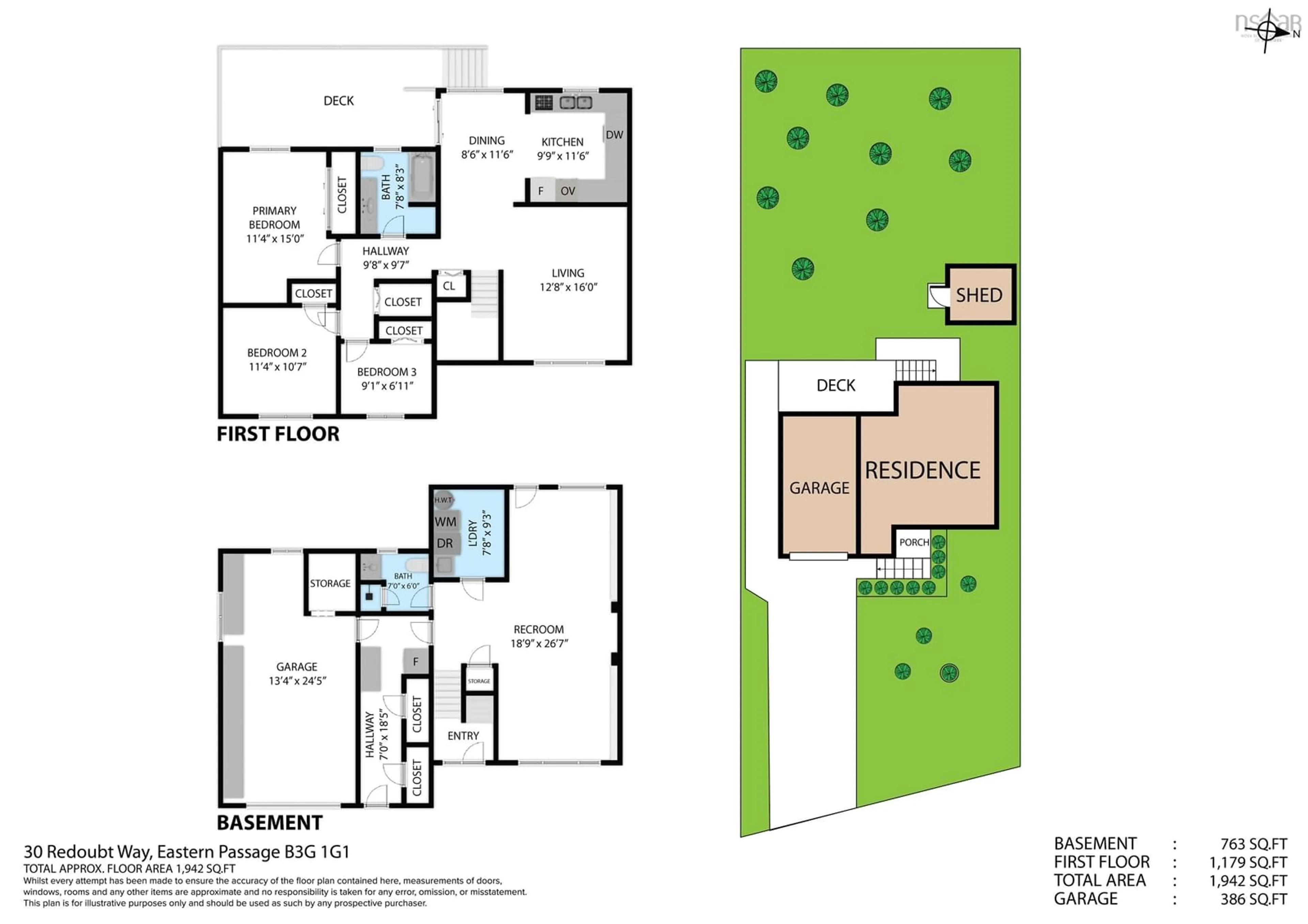 Floor plan for 30 Redoubt Way, Eastern Passage Nova Scotia B3G 1G1