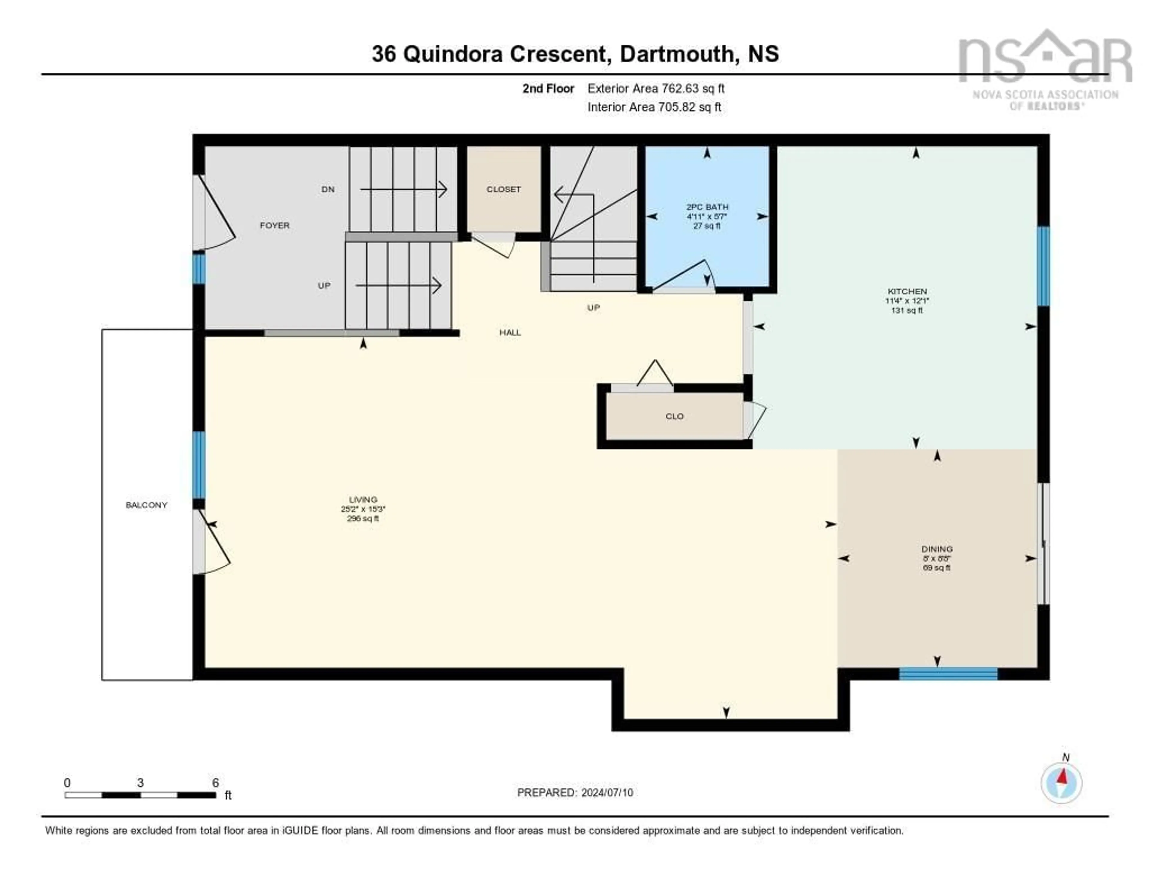 Floor plan for 36 Quindora Cres, Dartmouth Nova Scotia B2W 6G3