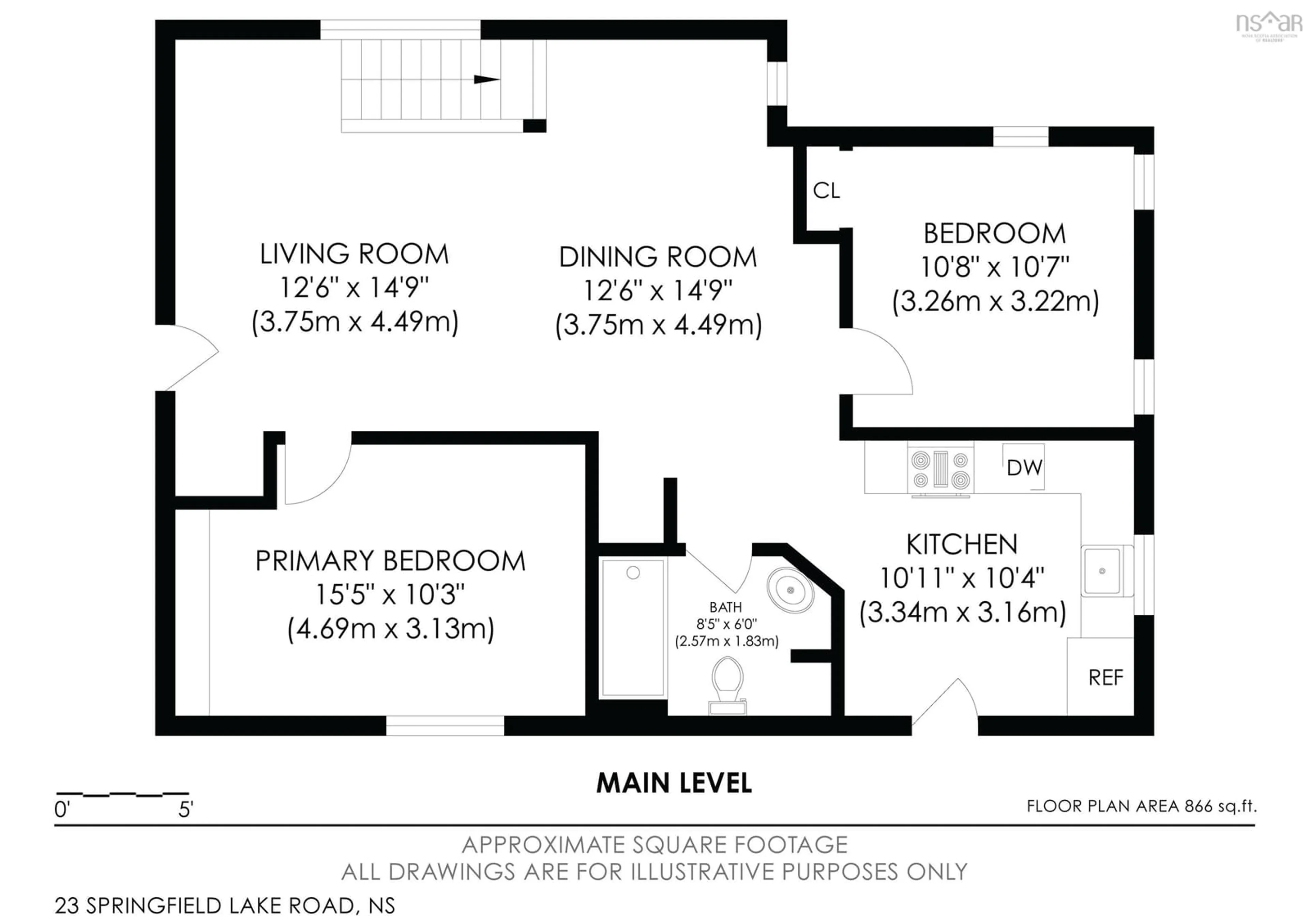 Floor plan for 23 Springfield Lake Rd, Middle Sackville Nova Scotia B4E 3B5