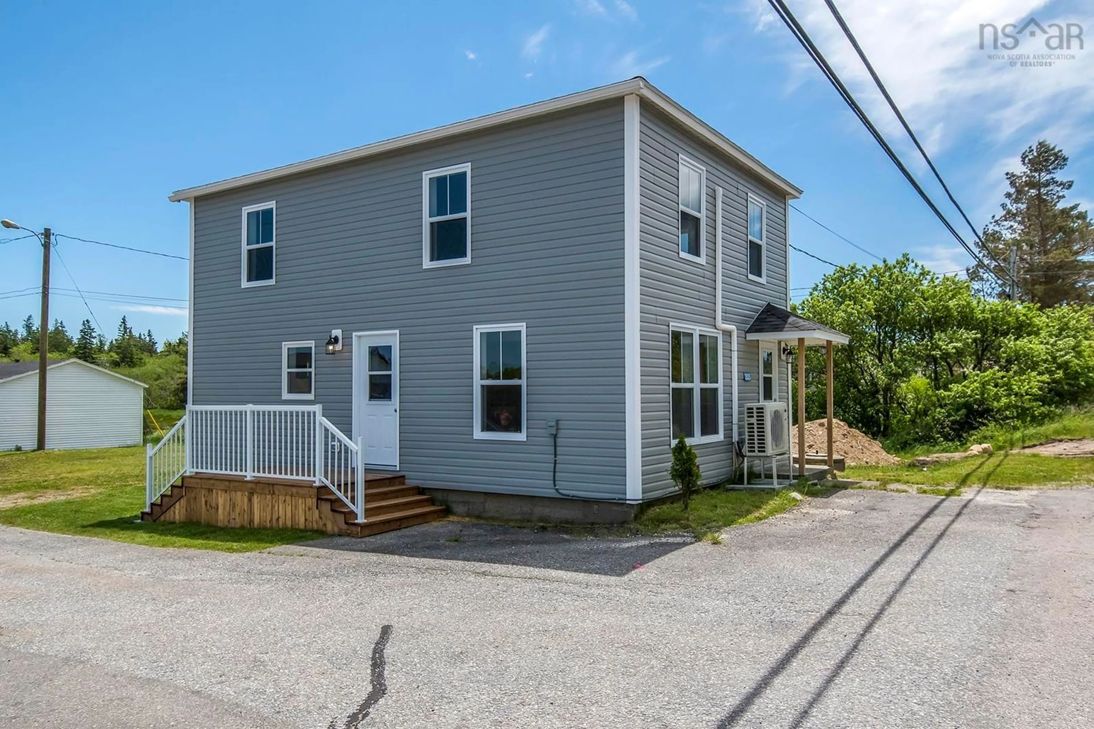 A pic from outside/outdoor area/front of a property/back of a property/a pic from drone, street for 2825 Highway 3, Brass Hill Nova Scotia B0W 1E0