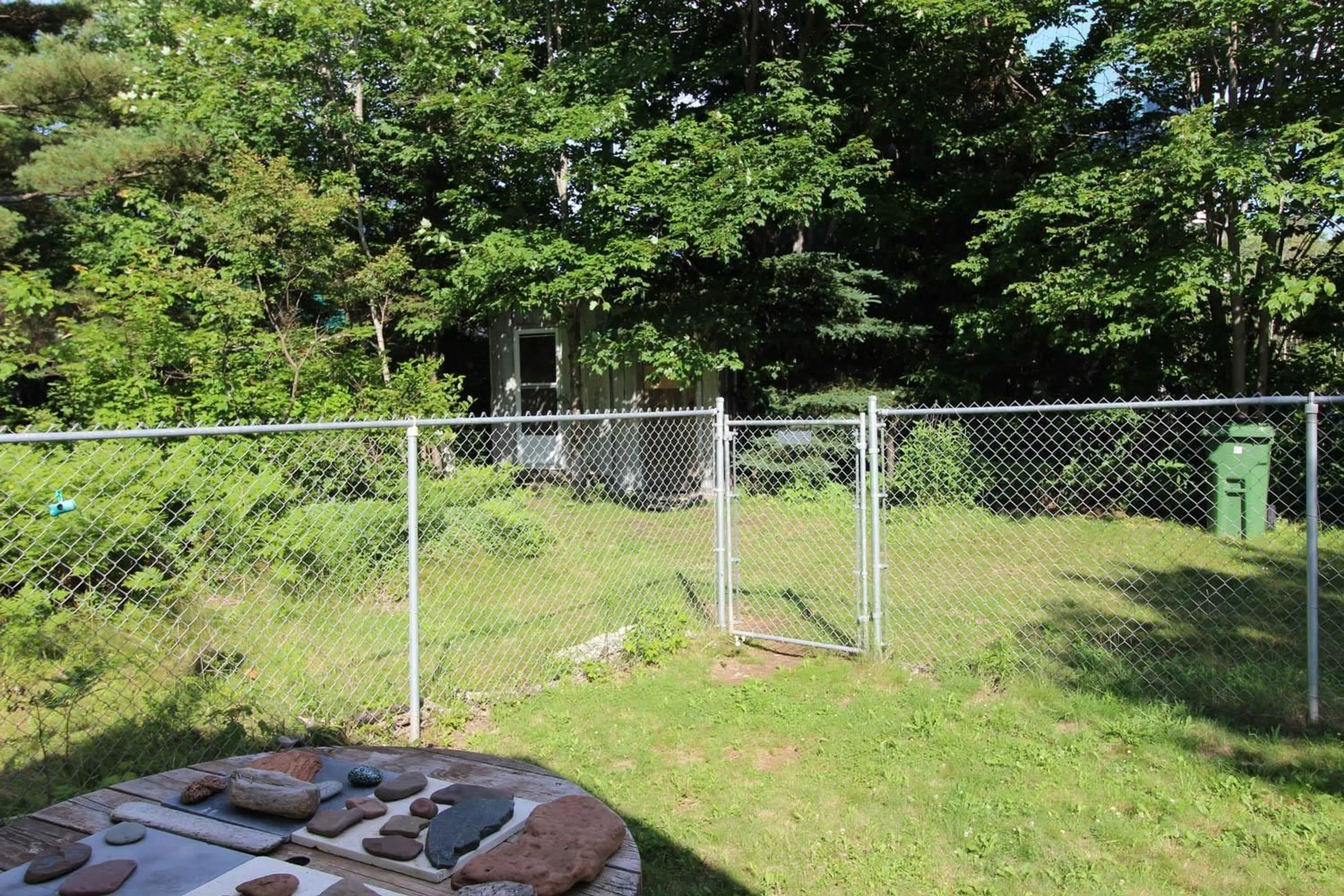 Fenced yard for 239 Bay Shore Rd, Five Houses Nova Scotia B0M 1B0