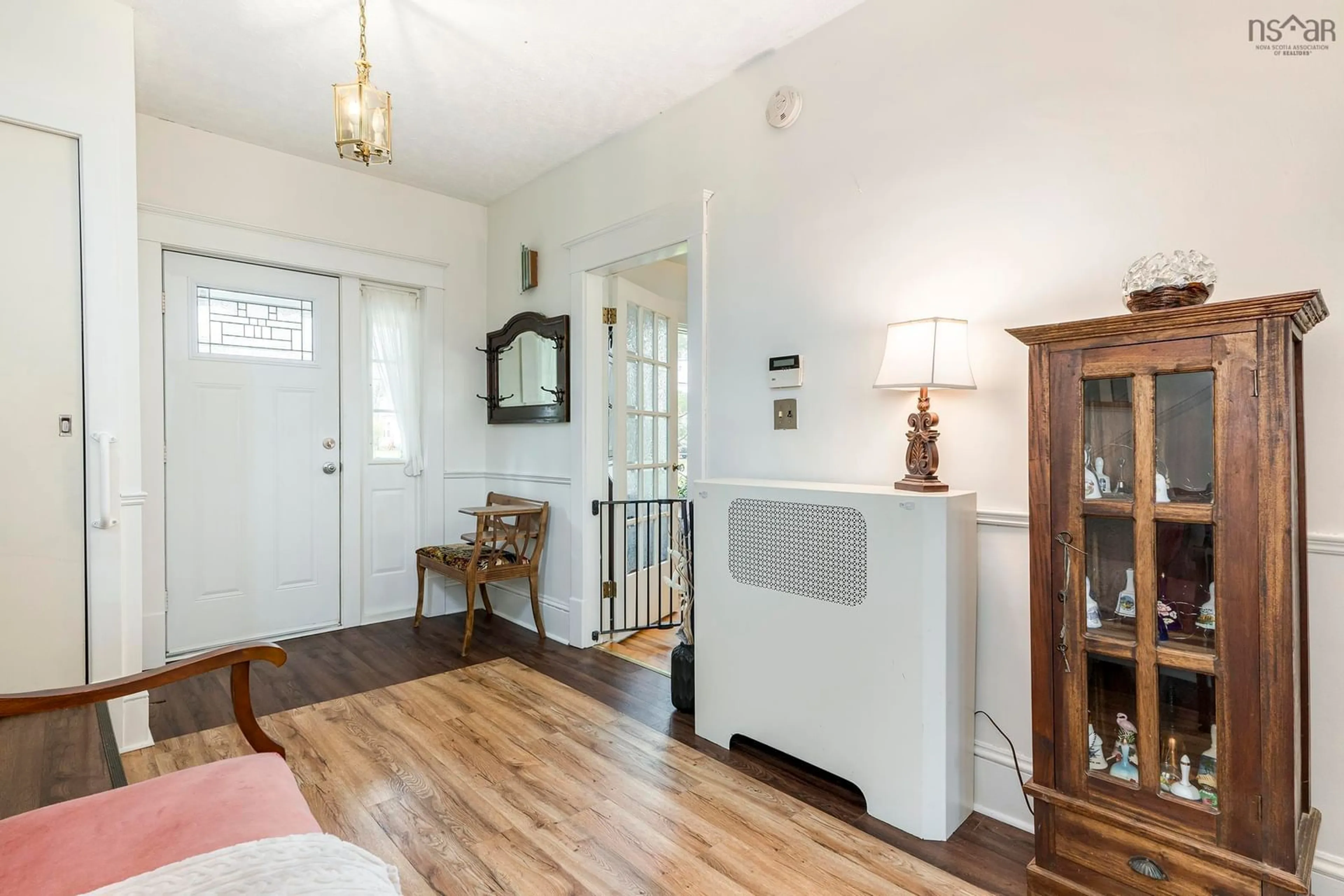 Indoor entryway, wood floors for 1637 North Main St, Westville Nova Scotia B0K 2A0