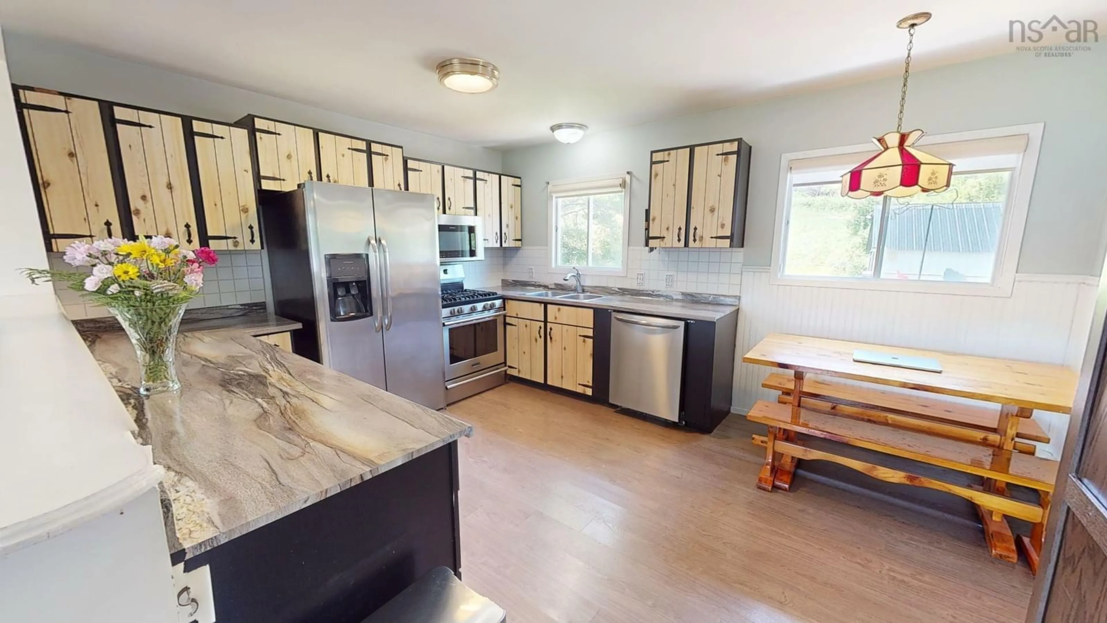 Open concept kitchen for 507 Dunmore Rd, Loch Katrine Nova Scotia B0H 1M0