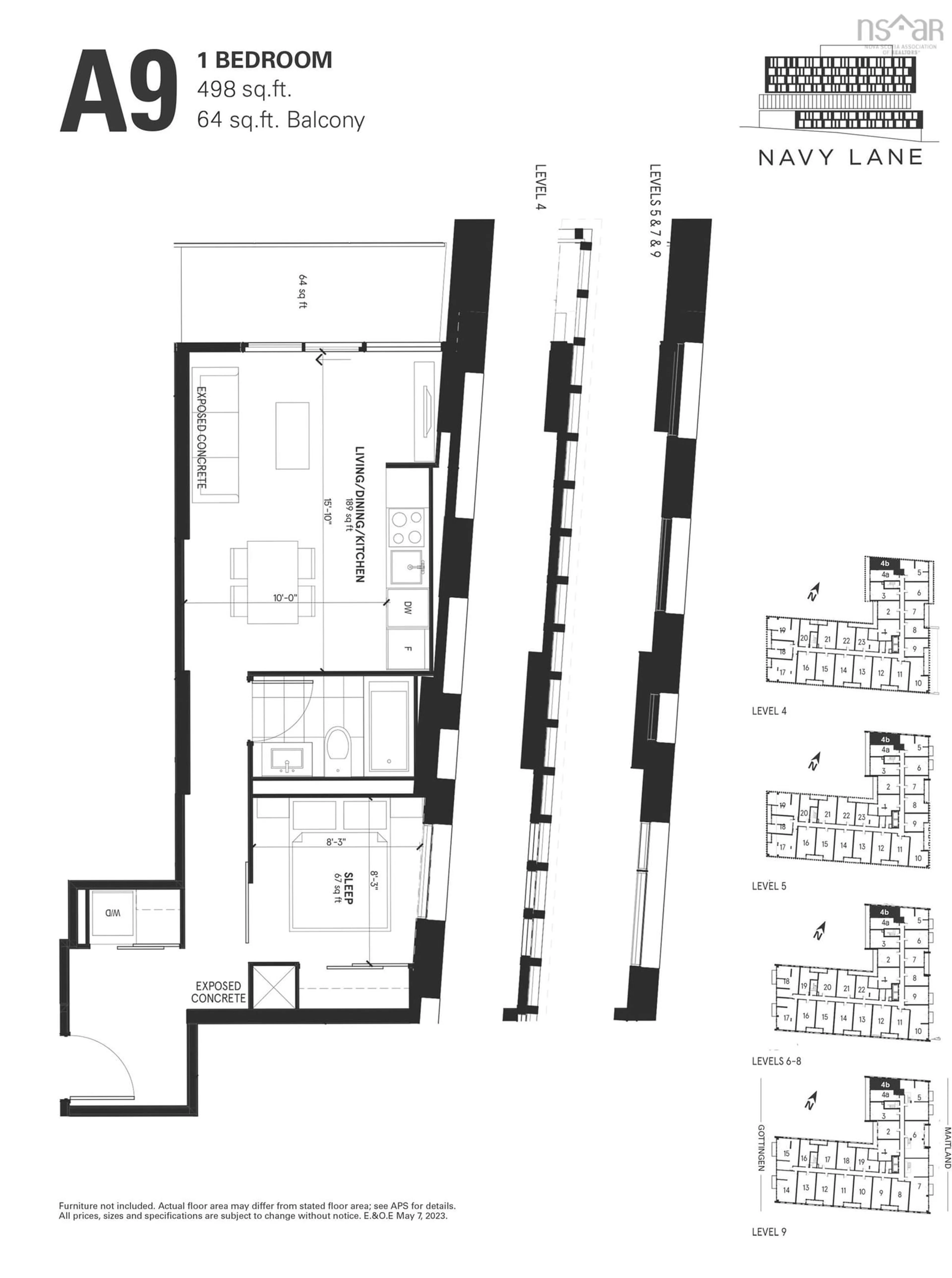 Floor plan for 2250 Maitland St #904b, Halifax Nova Scotia B3K 2Z9