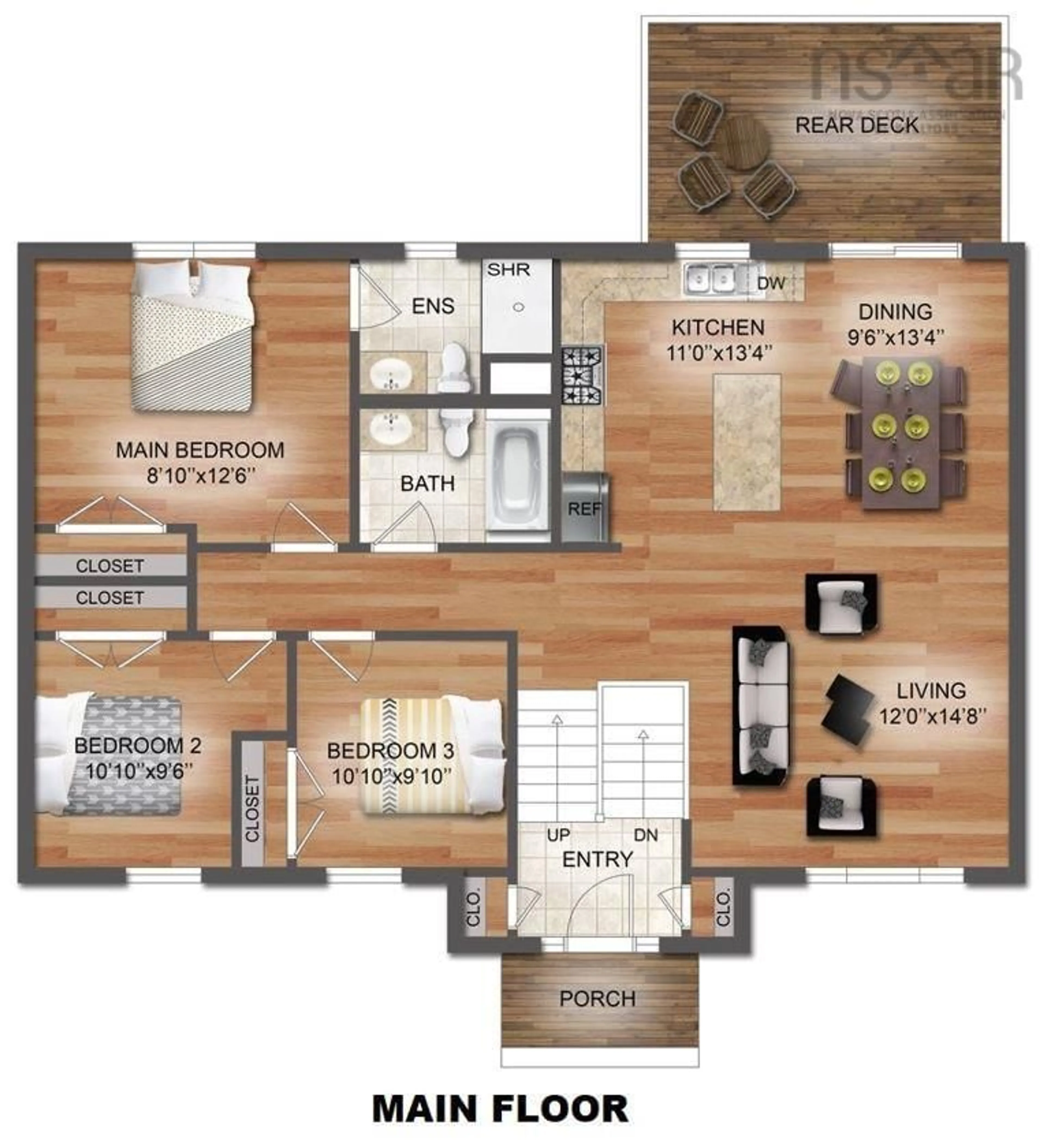Floor plan for Langilles Estate #Lot 18, Simms Settlement Nova Scotia B0J 1T0