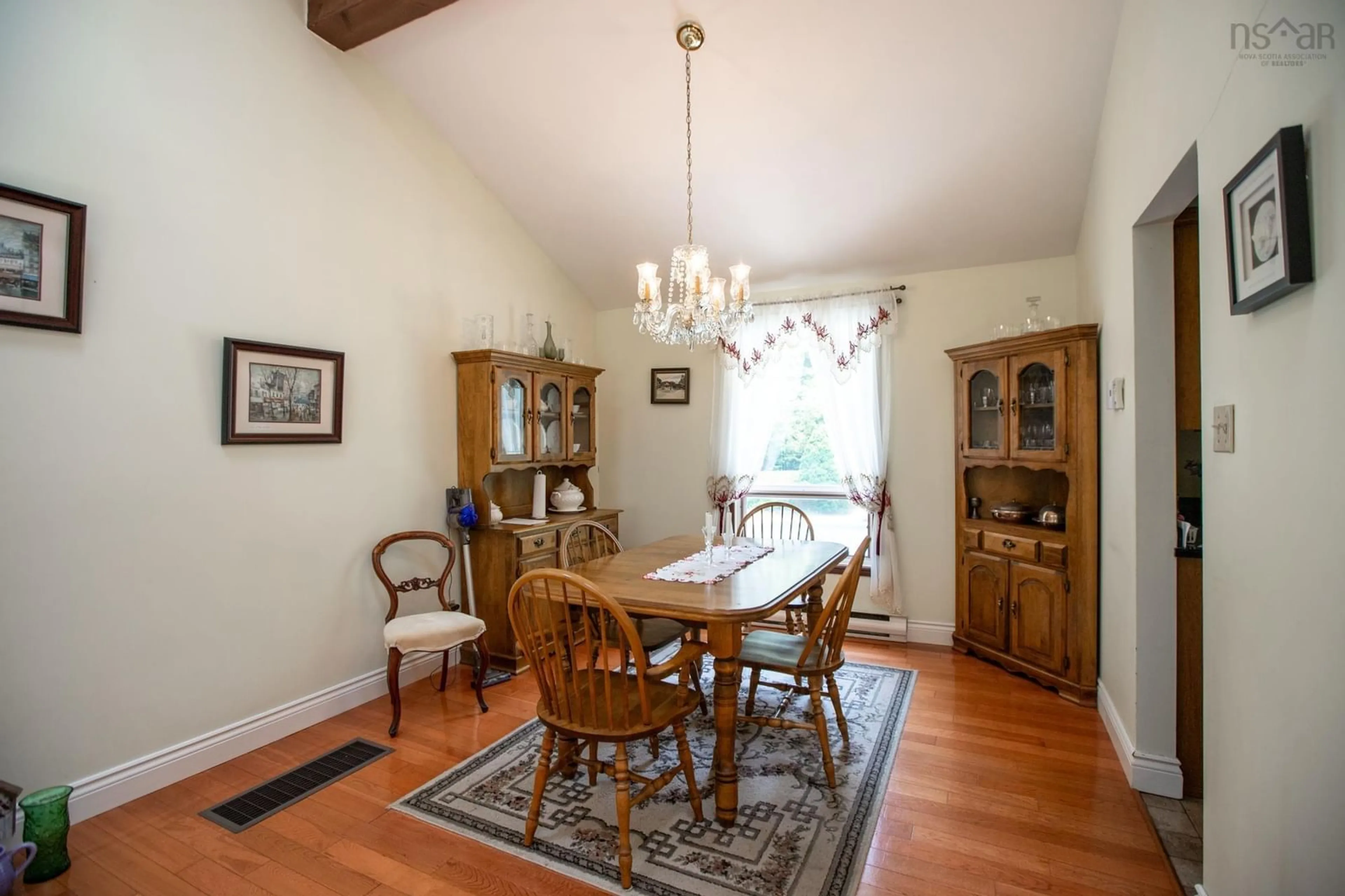 Dining room, wood floors, cottage for 91 Davis Dr, Beaver Bank Nova Scotia B4G 1E2