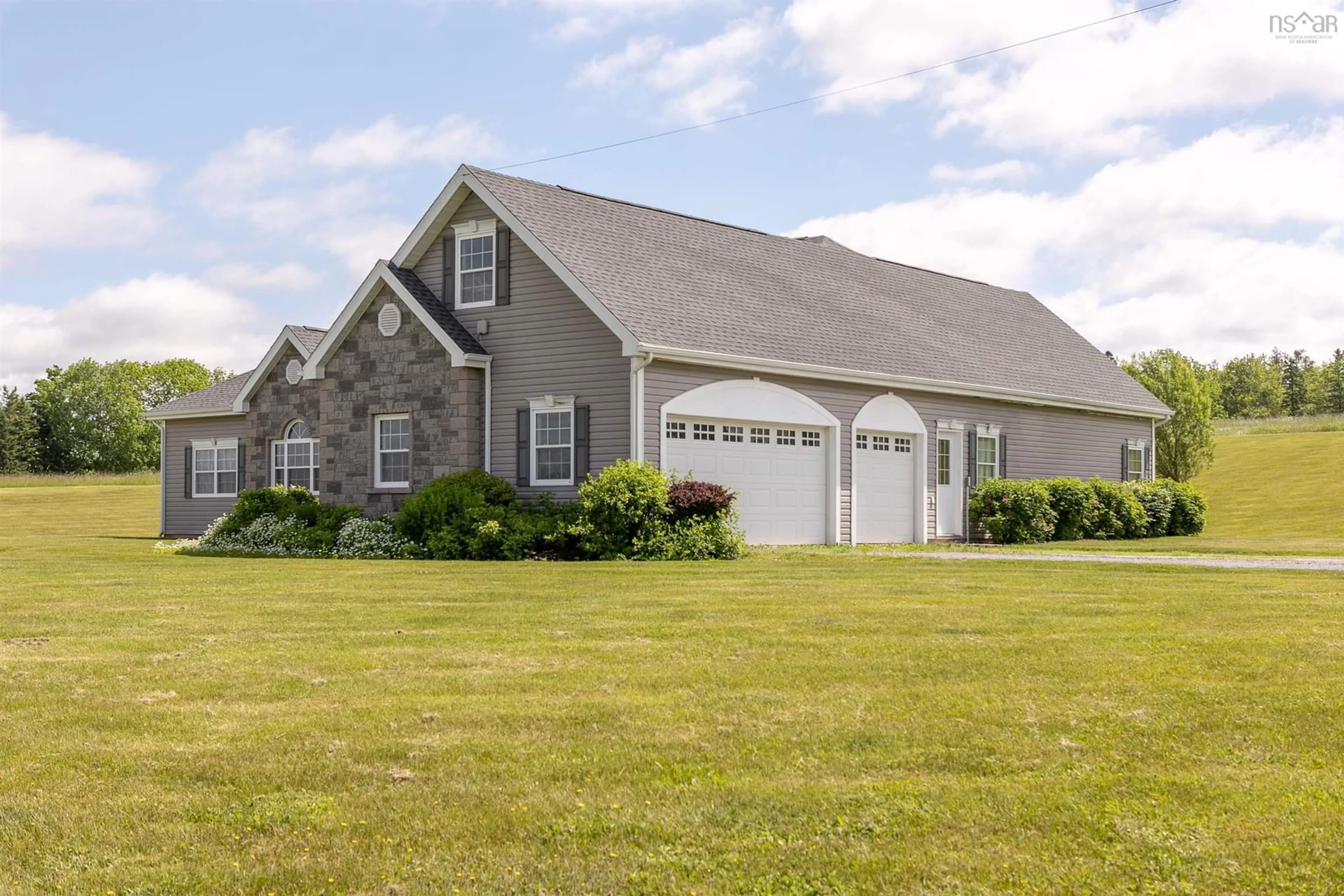 Home with vinyl exterior material for 1578 Cooks Brook Rd, Cooks Brook Nova Scotia B0N 2H0