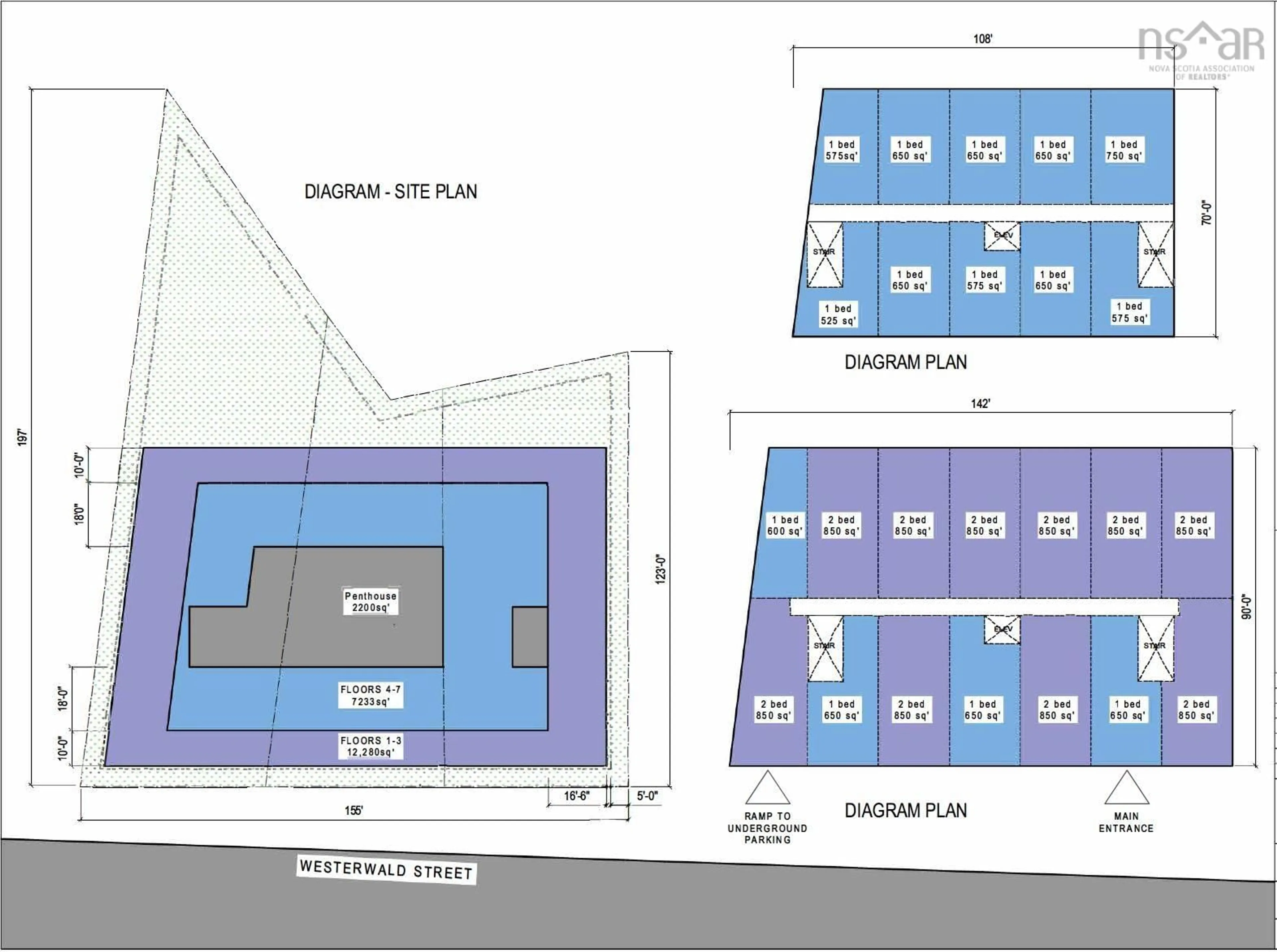 Floor plan for 3342/46/52 Westerwald St, Halifax Nova Scotia B3N 2R7