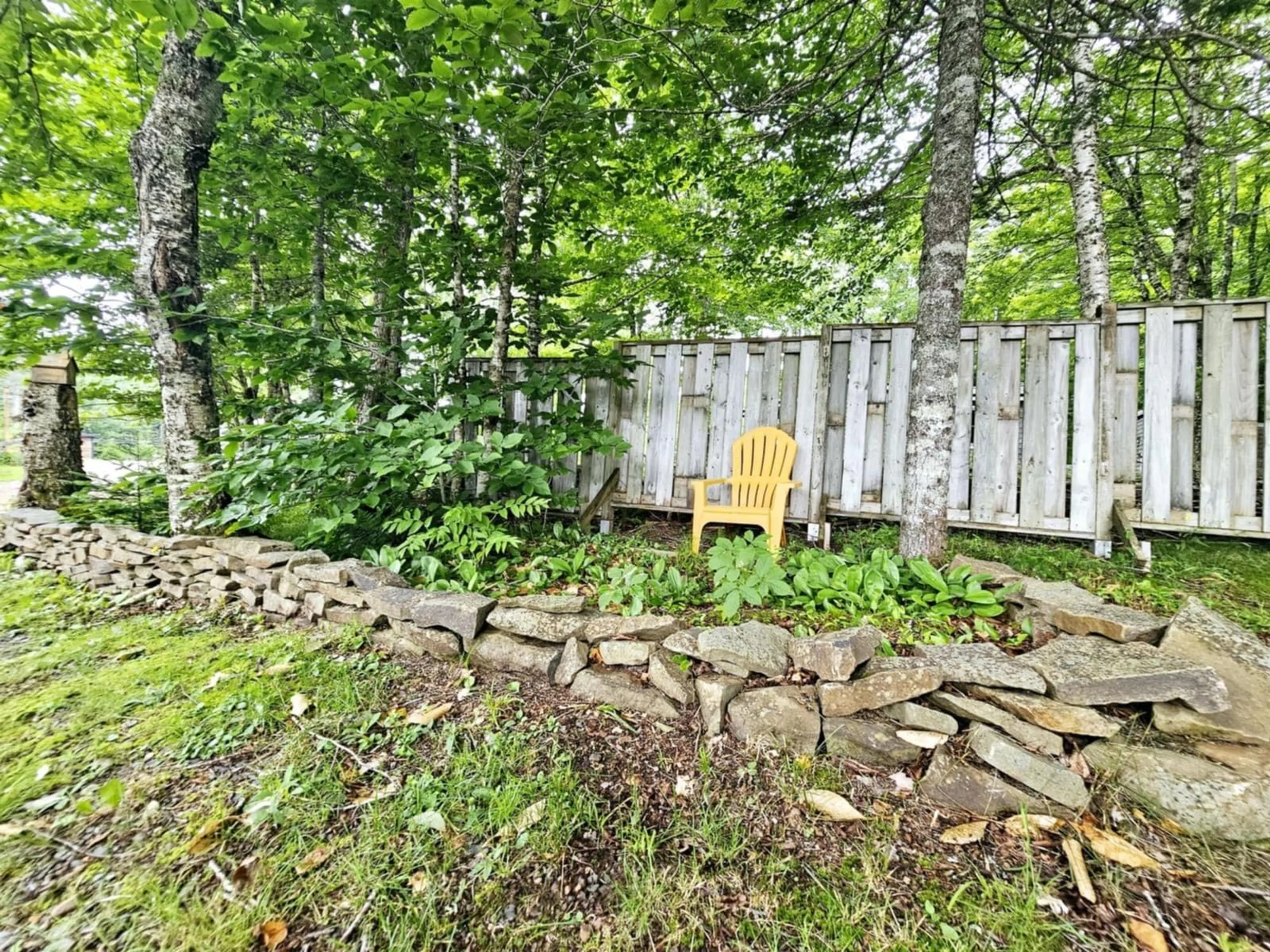 Patio, the fenced backyard for 790 Old Debert Rd, Byers Lake Nova Scotia B0K 1V0