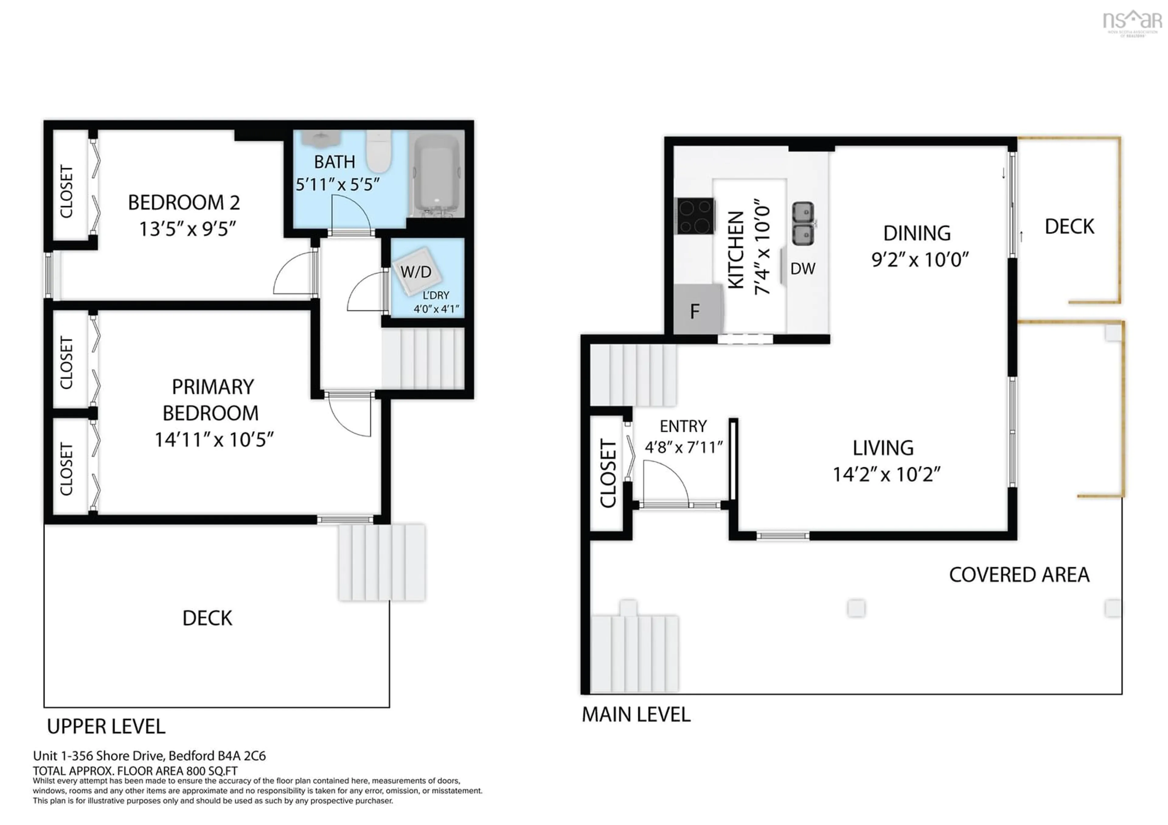 Floor plan for 356 Shore Dr #1, Bedford Nova Scotia B4A 2C6