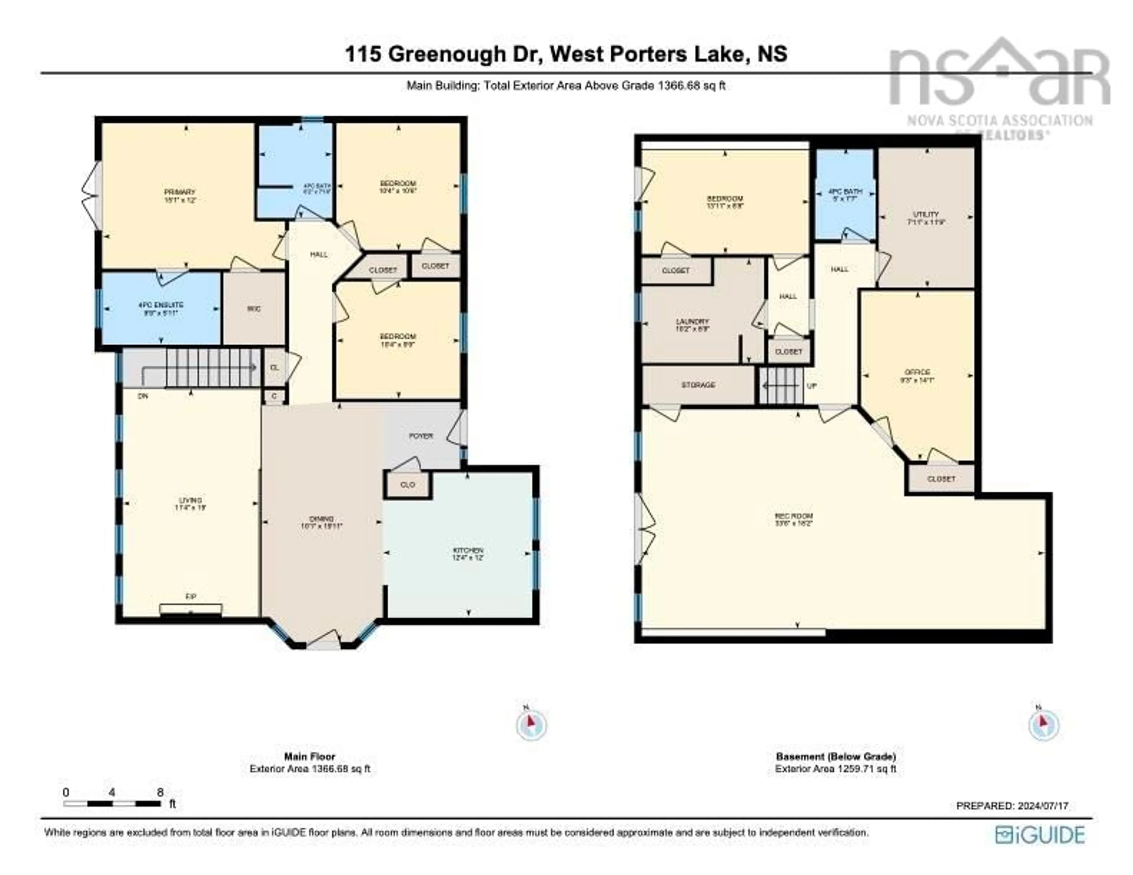 Floor plan for 115 Greenough Dr, West Porters Lake Nova Scotia B3E 1L2