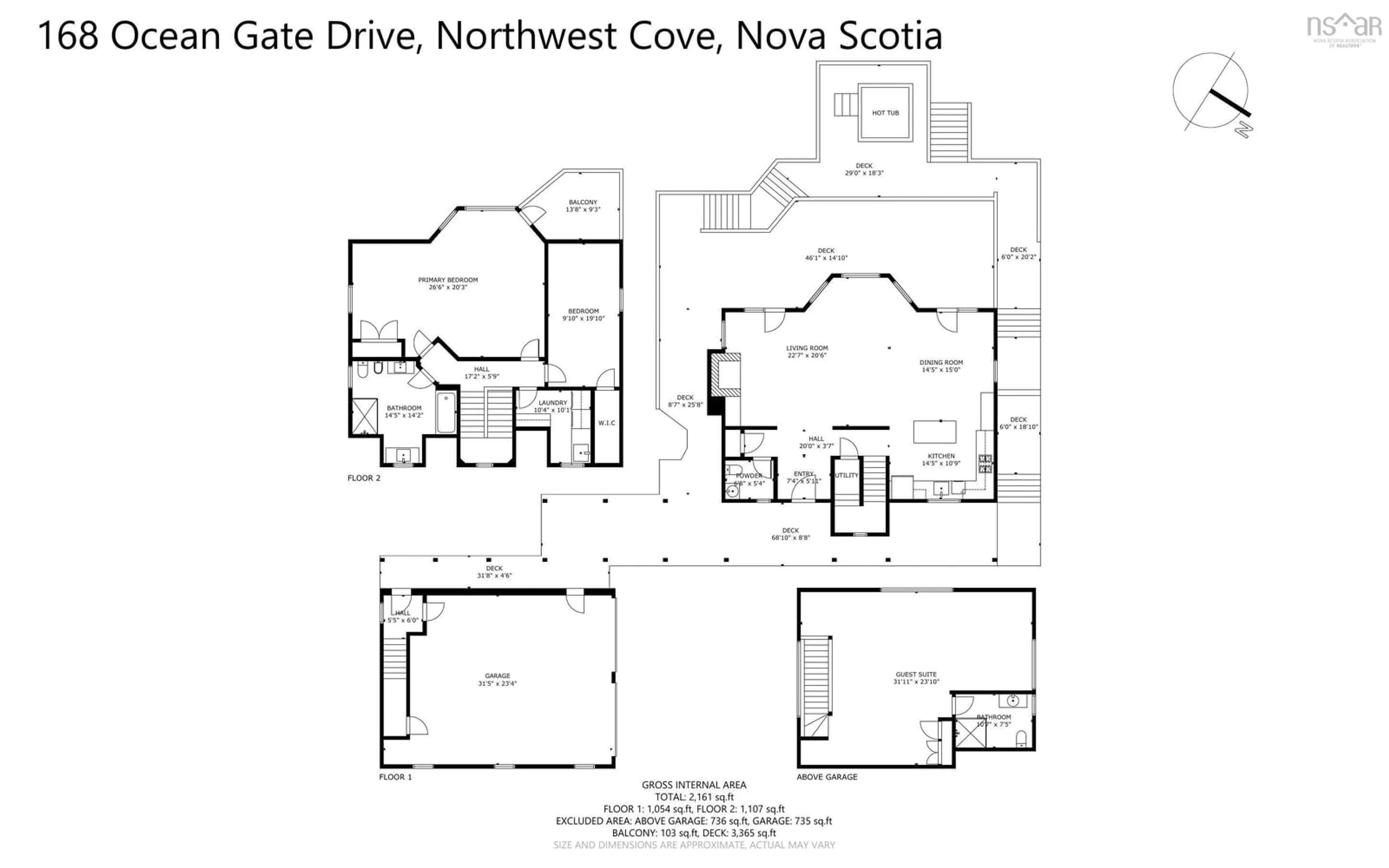 Floor plan for 168 Ocean Gate Dr, North West Cove Nova Scotia B0J 1T0