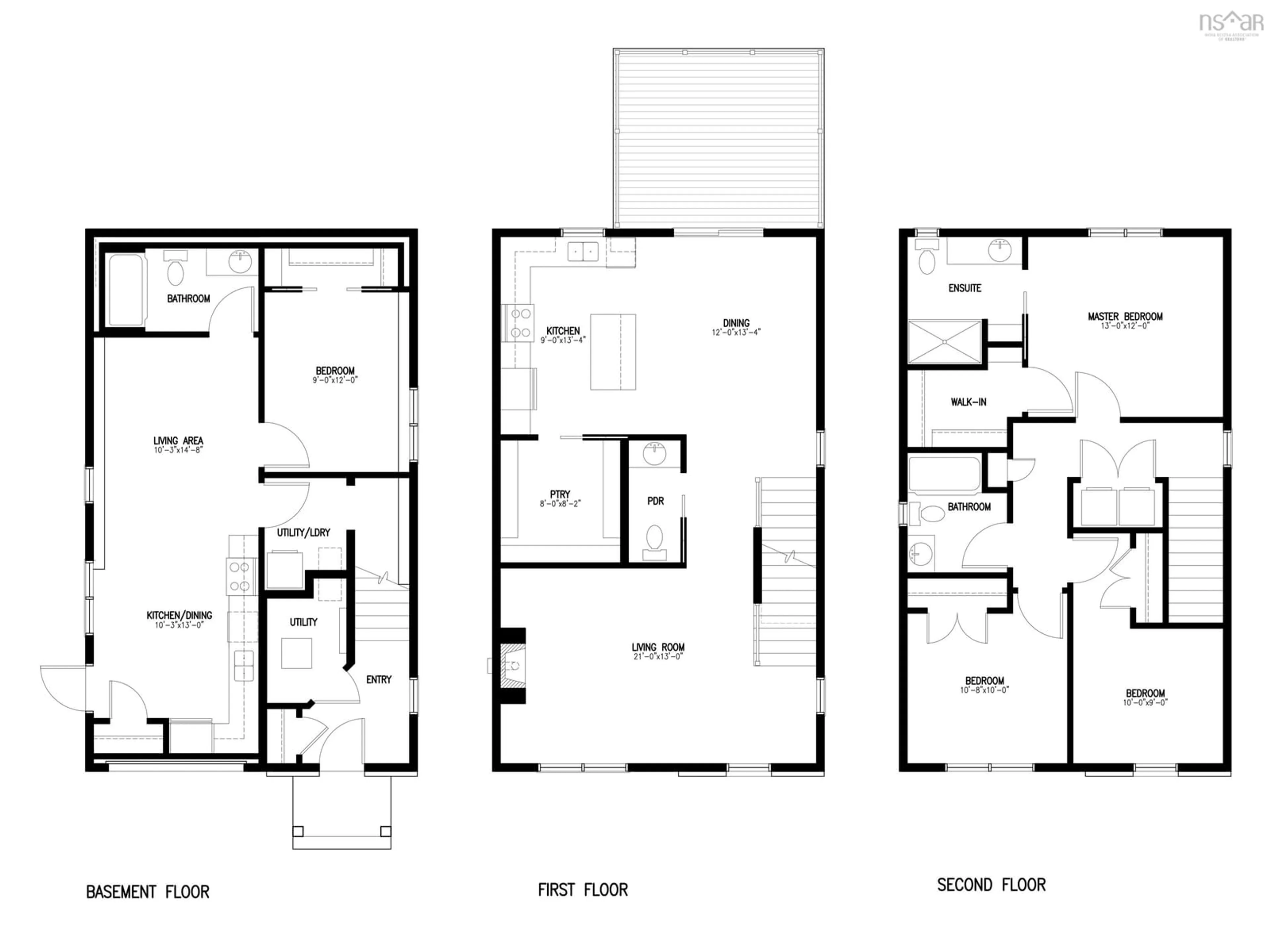 Floor plan for 30 Pearlgarden Close #PC-8, Dartmouth Nova Scotia B2X 2E8